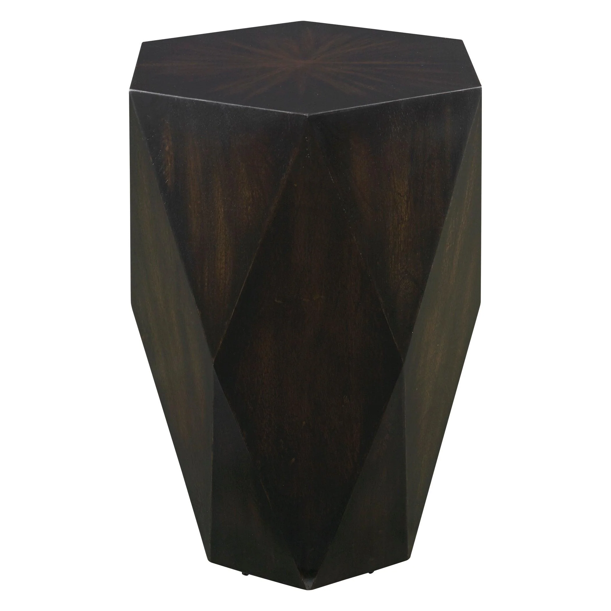Volker Black Wooden Side Table - Remutear