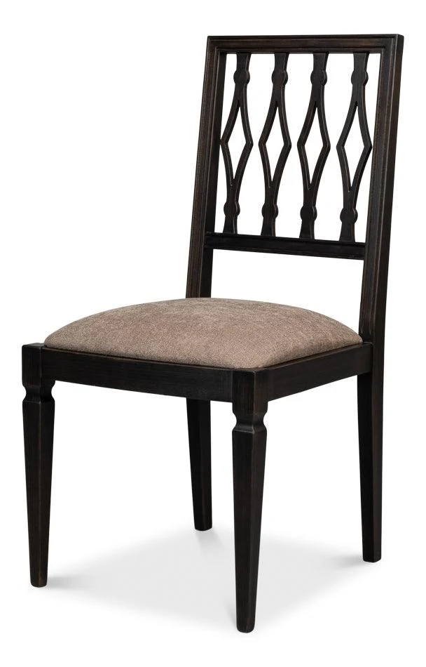Diamond Side Chair - Nero - Mushroom - Set of 2 - Remutear