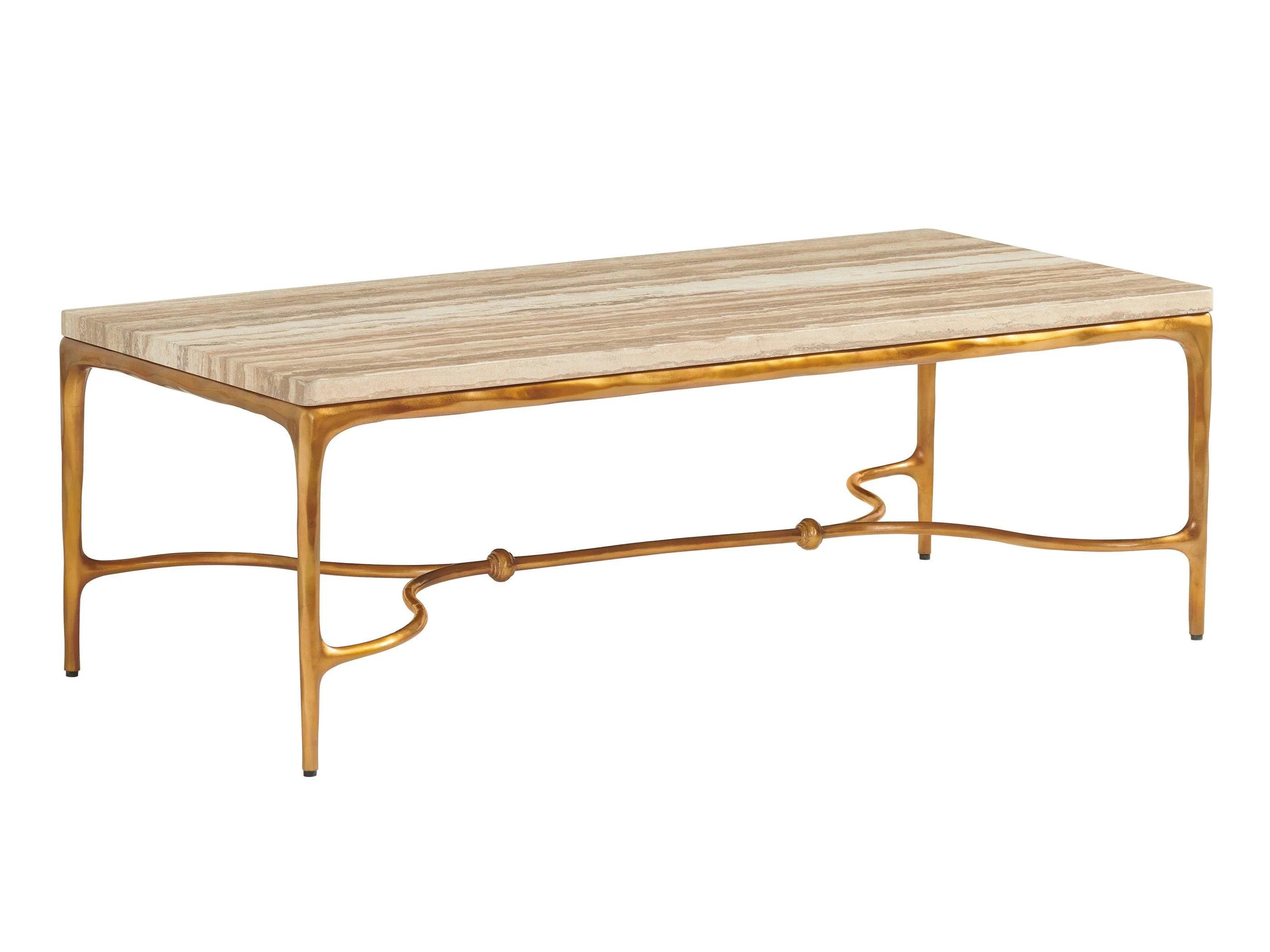 Silverado Menlo Park Rectangular Cocktail Table With Stone Top - Remutear