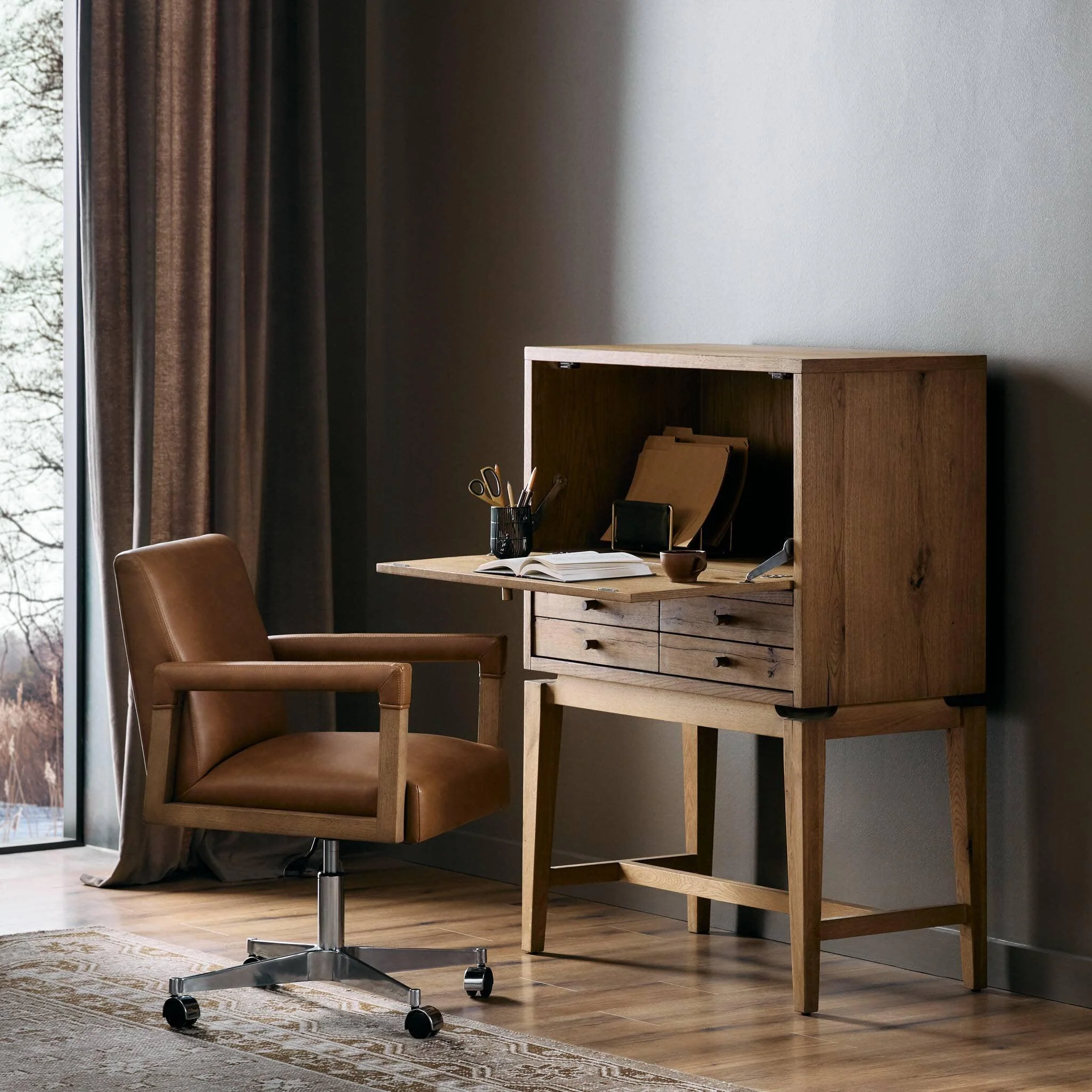 Bergstrom Secretary Desk - Remutear