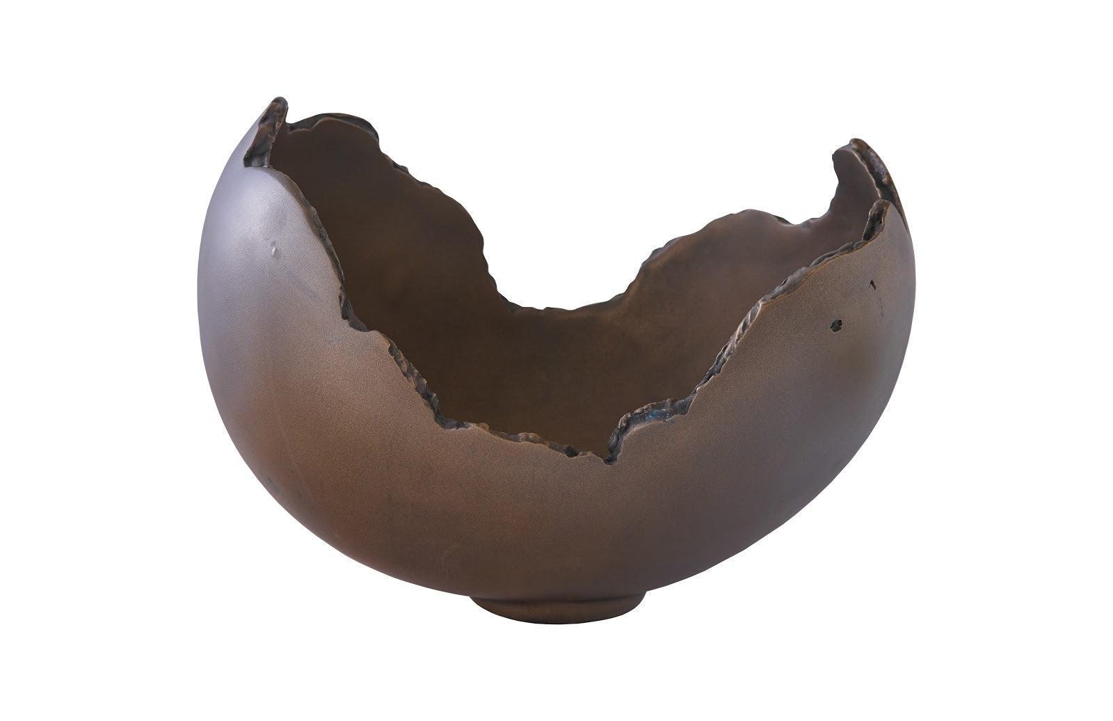 Burled Bowl, Resin, Bronze Finish - Remutear