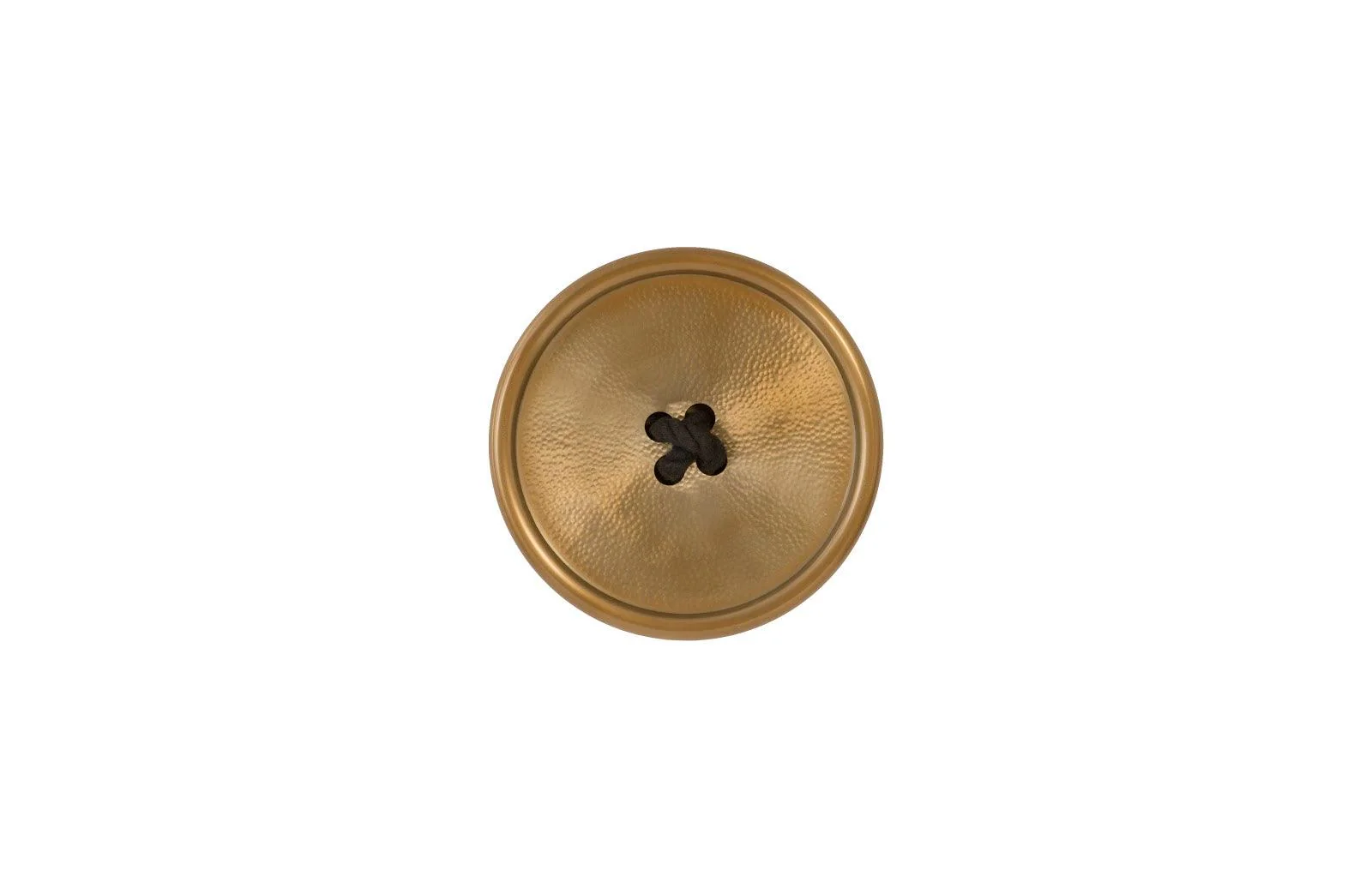 Button Wall Tile, Hammered Metal, Brass Finish - Remutear