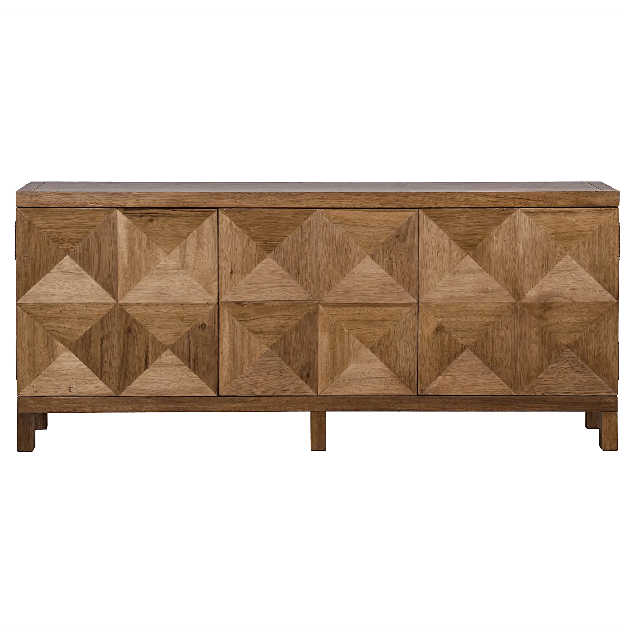 Quadrant 3 Door Sideboard, Dark Walnut - Remutear