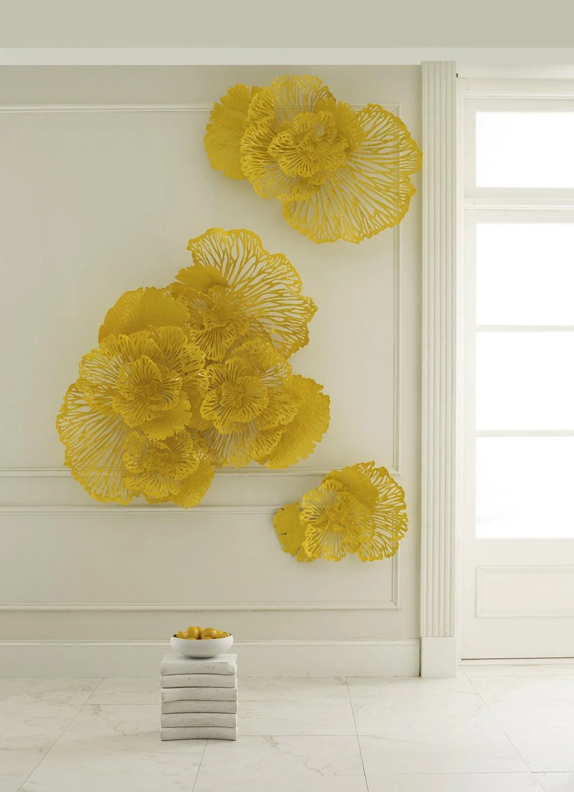 Flower Wall Art, Large, Dandelion, Metal - Remutear
