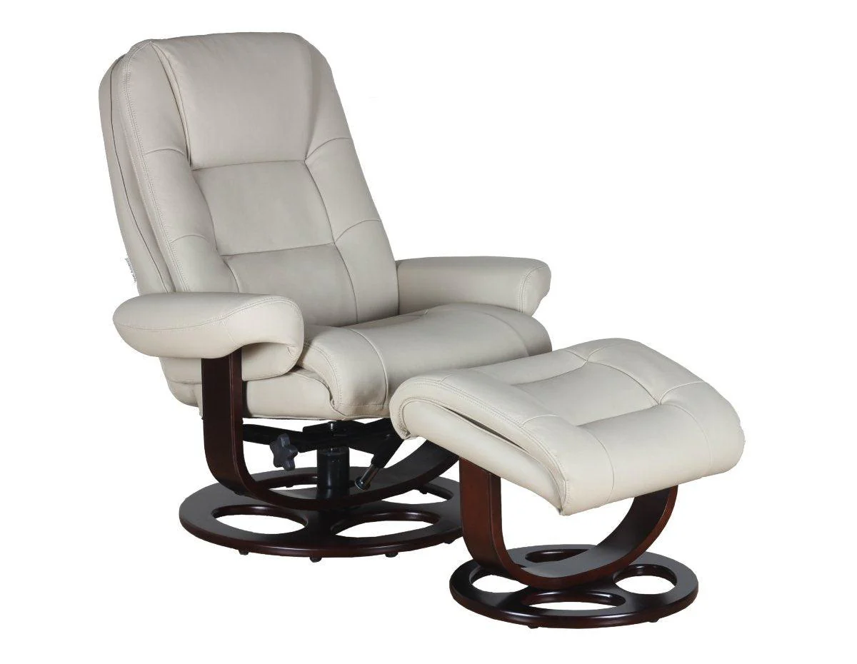 Jacque Swivel Pedestal Recliner w/Ottoman - Remutear