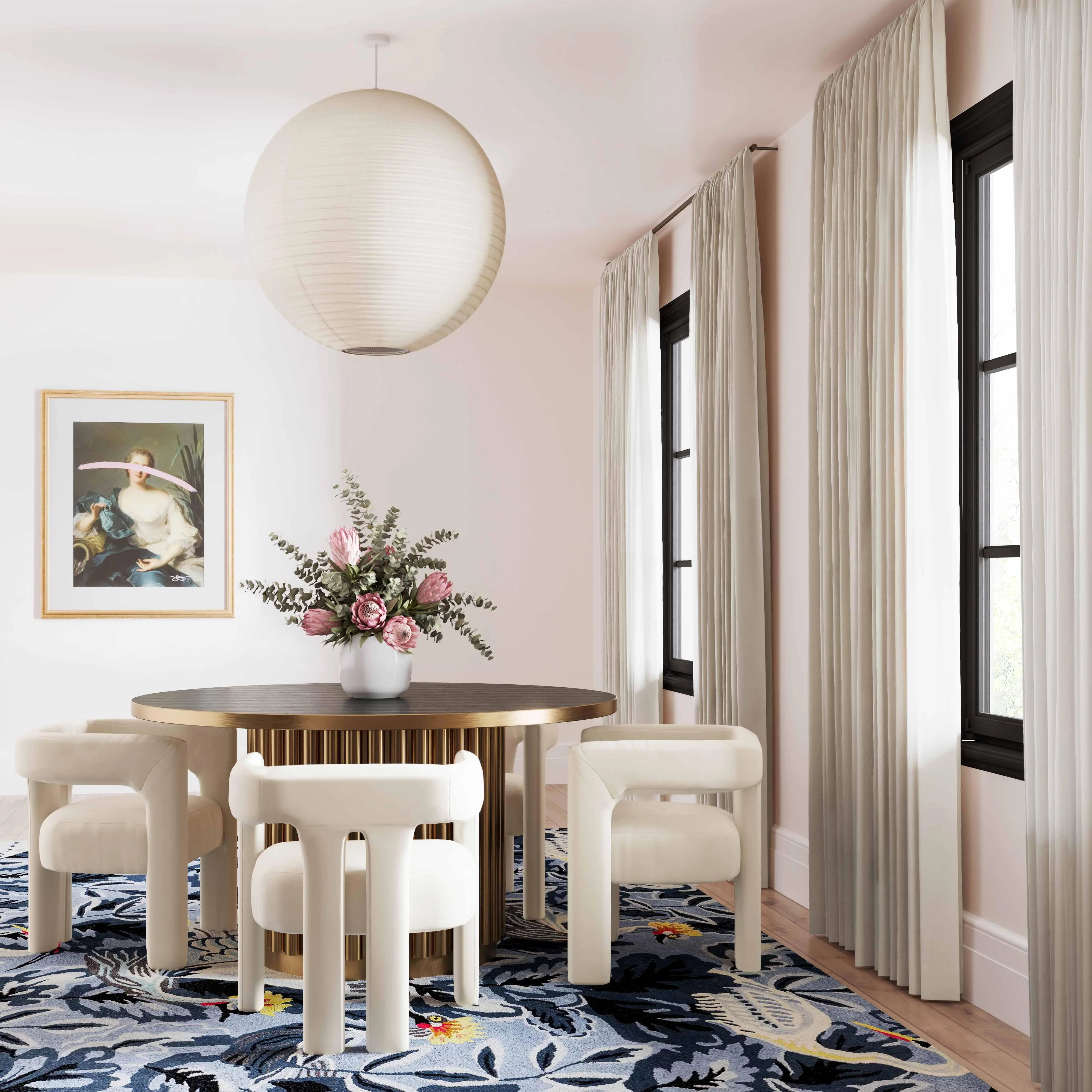 Sloane Cream Velvet Chair - Remutear