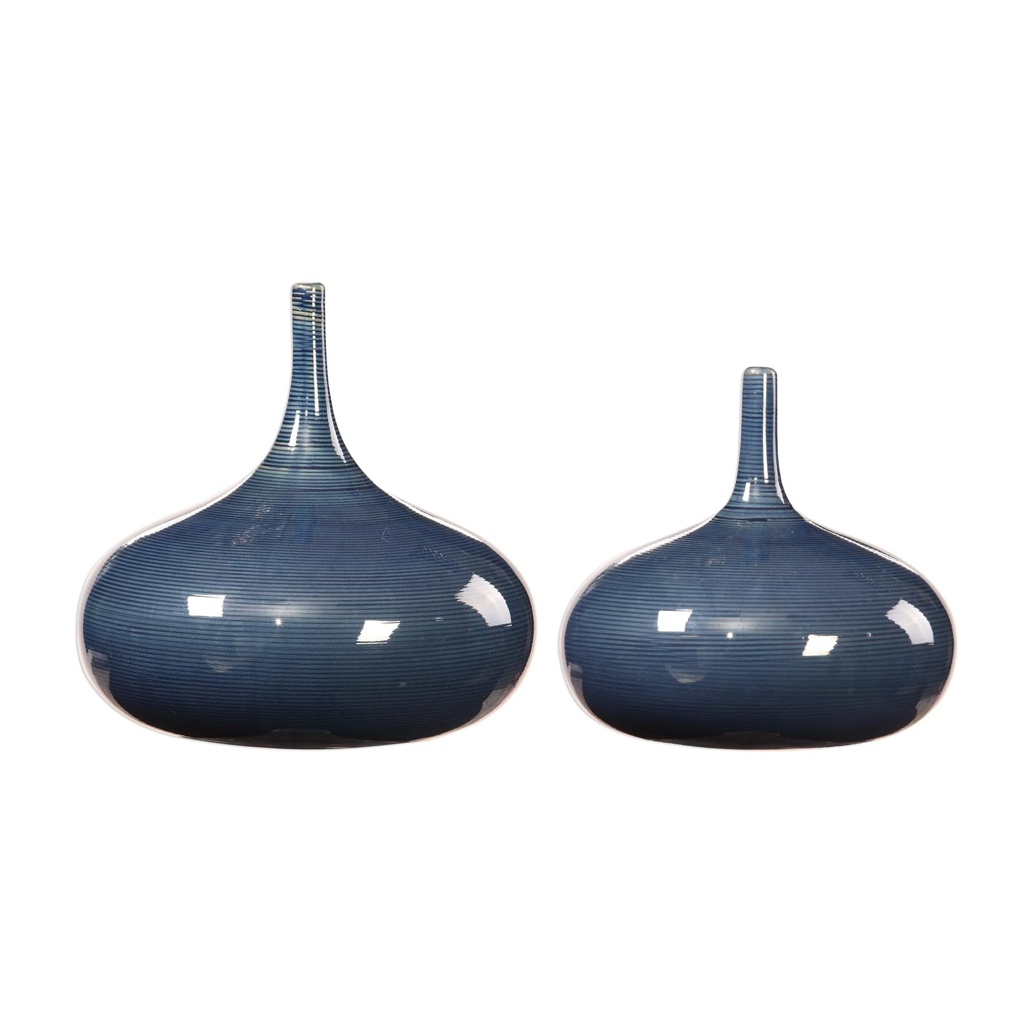 ZAYAN BLUE VASES, SET OF 2 - Remutear