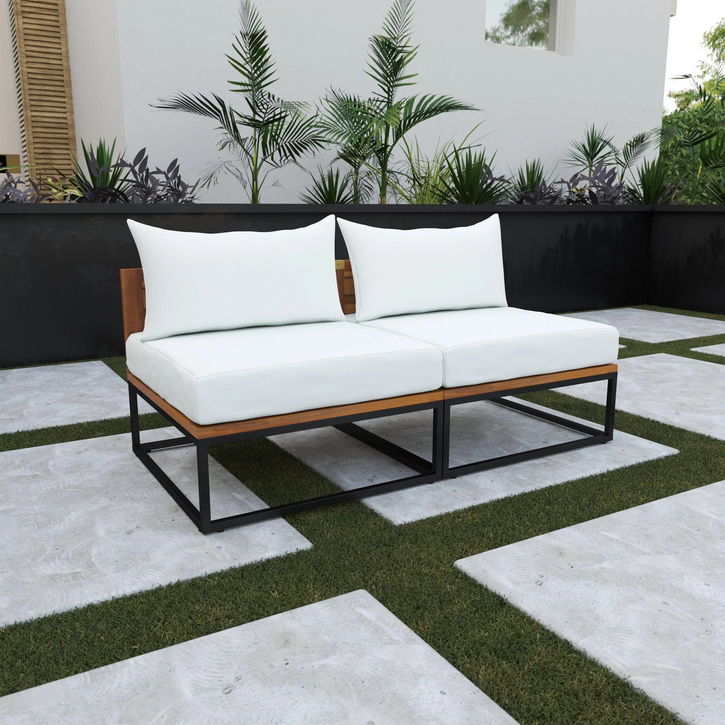 Taradale Modular Outdoor Loveseat w/ Cushions - Remutear