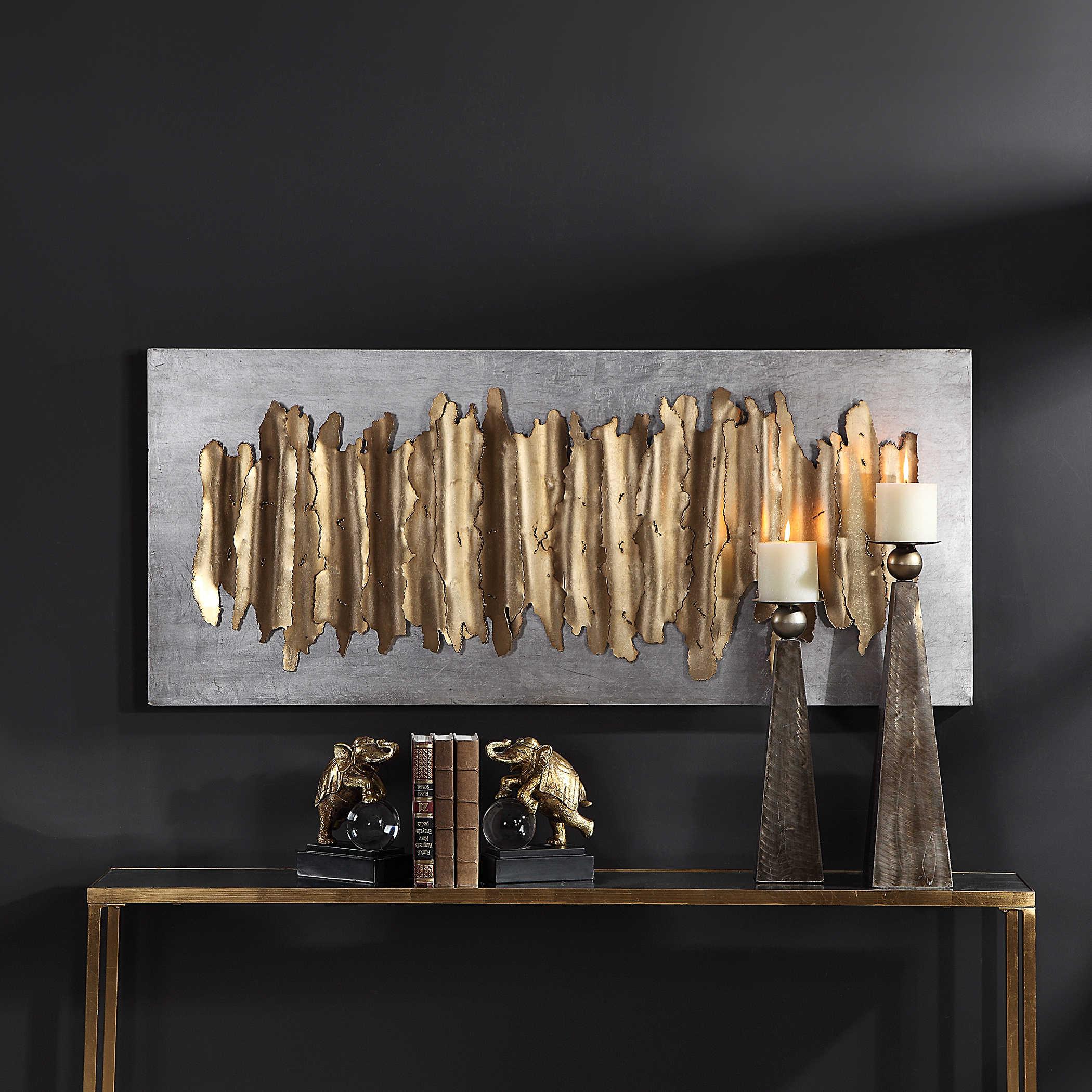 LEV GOLD METAL WALL DECOR - Remutear