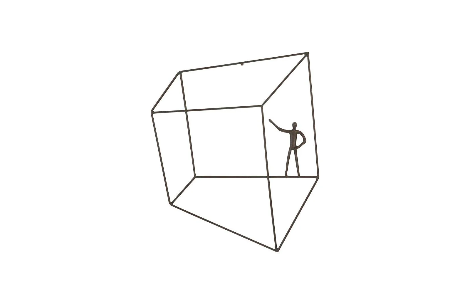 Perspective Wall Art, Square, Standing Arm Up - Remutear