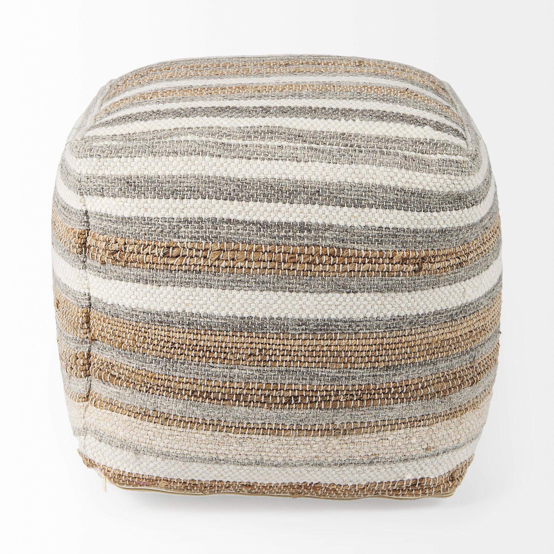 Aahana Hemp and Cotton Pouf - Remutear