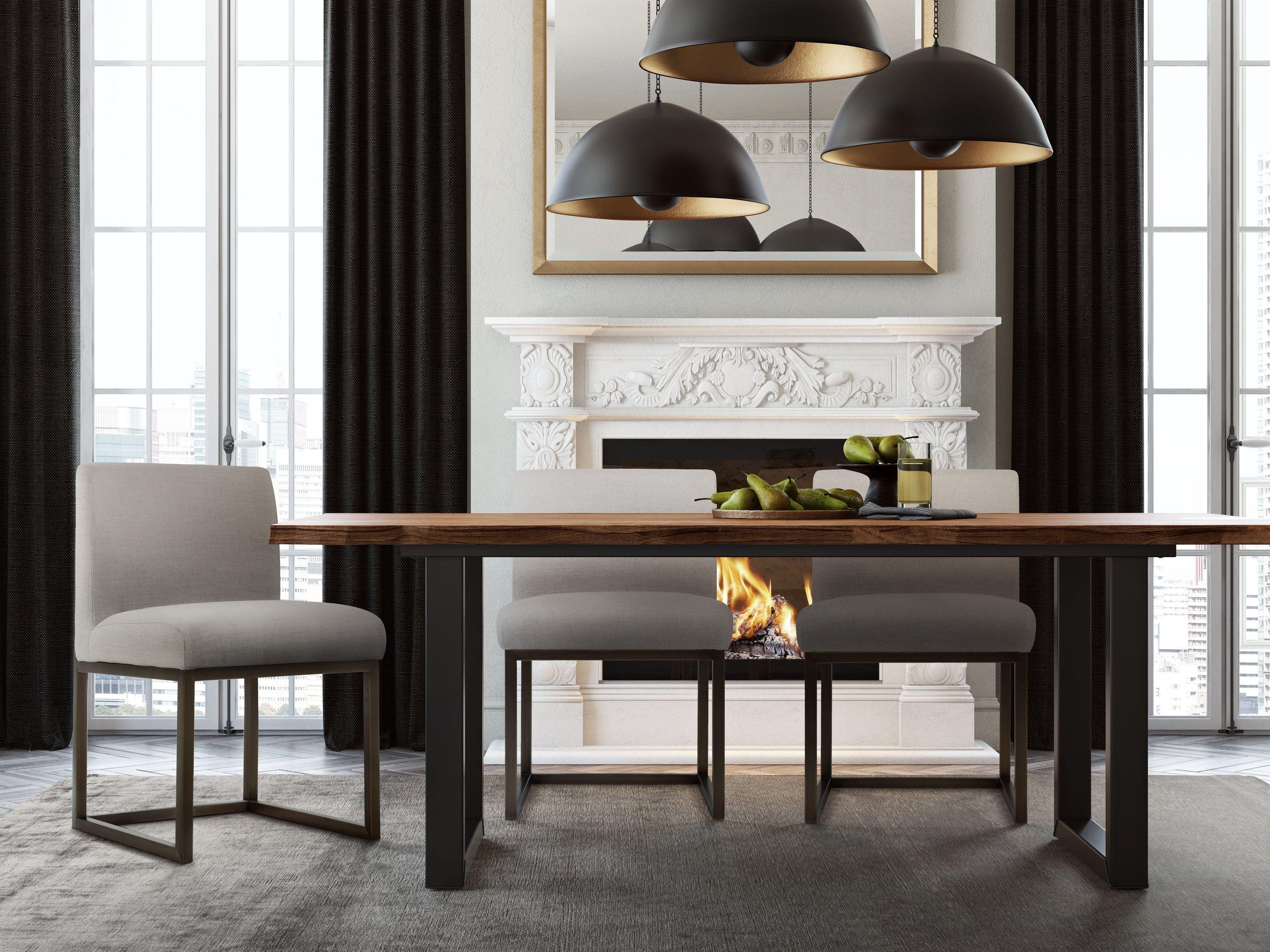 Haute Beige Linen Chair in Brass - Remutear