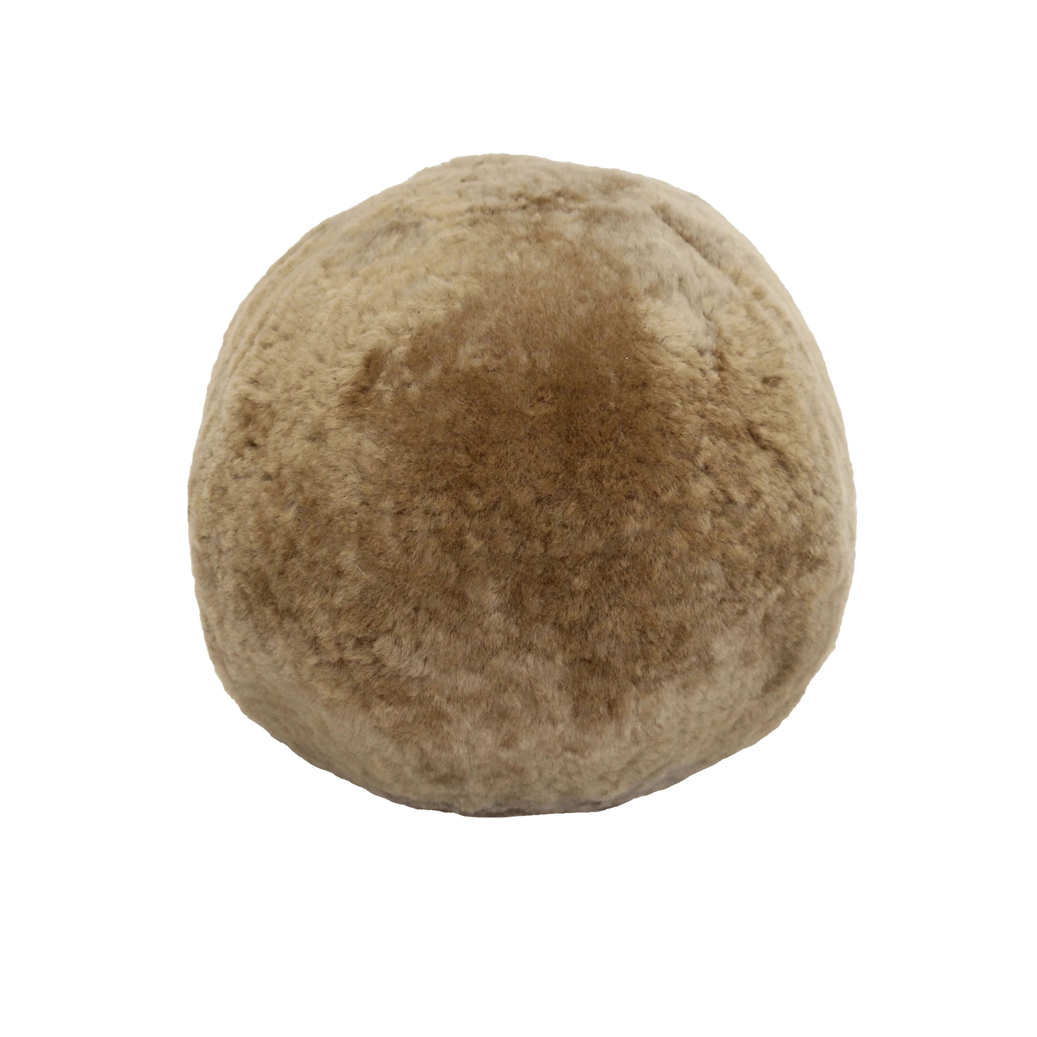 Short Wool Sheepskin Ball Cushion - Remutear