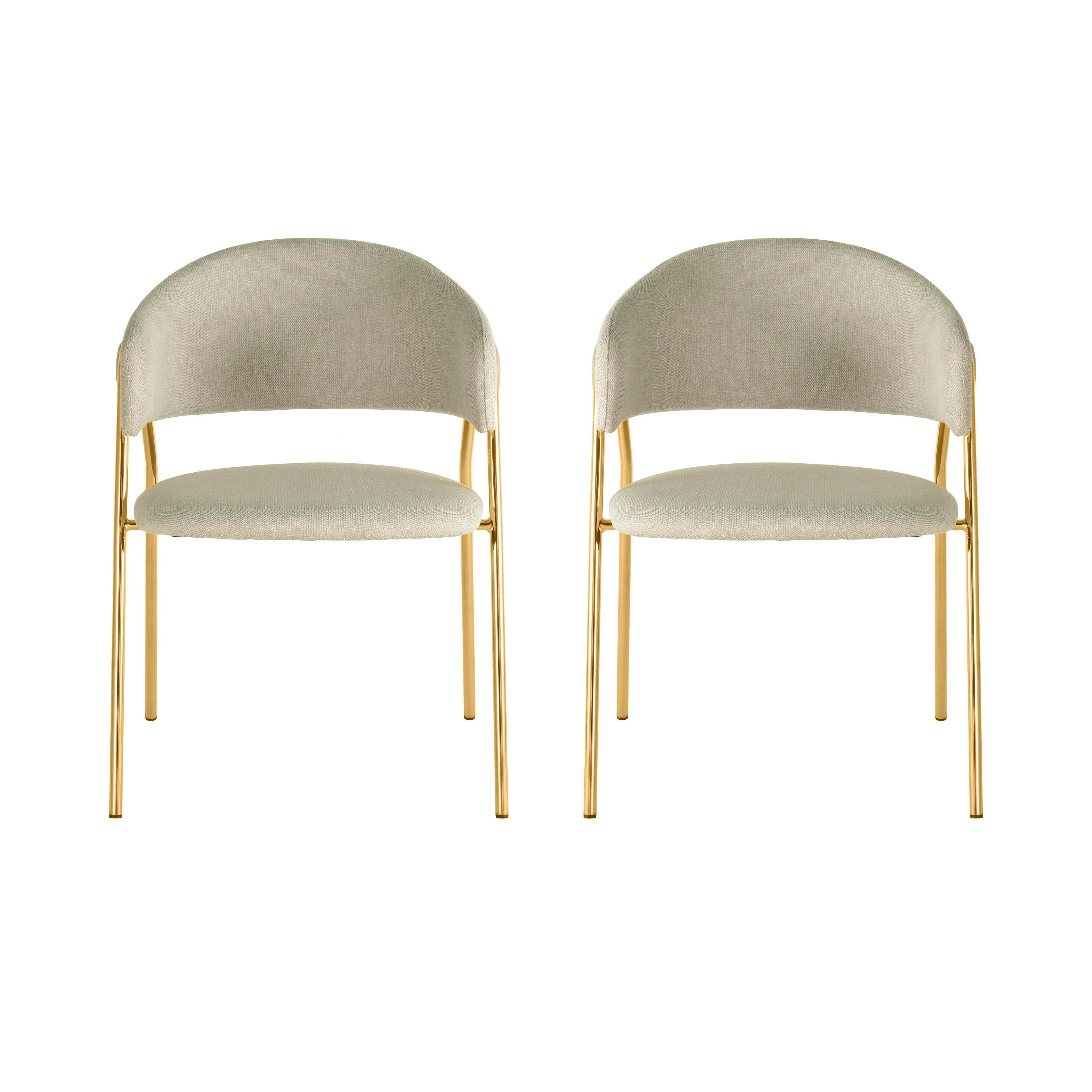 Lara Cream Dining Chair by Inspire Me! Home Decor - Set of 2 - Remutear