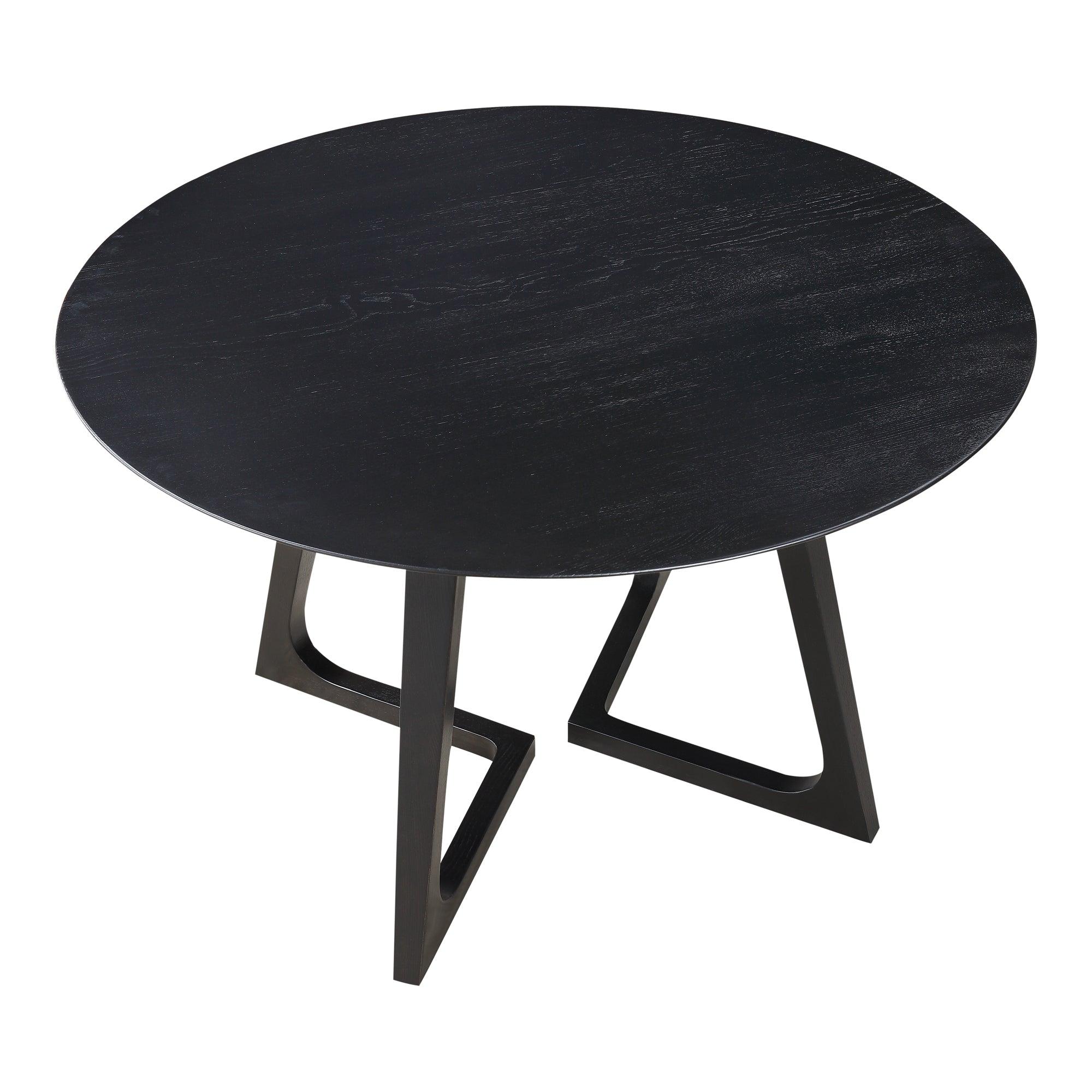 Godenza Dining Table Round Black Ash - Remutear