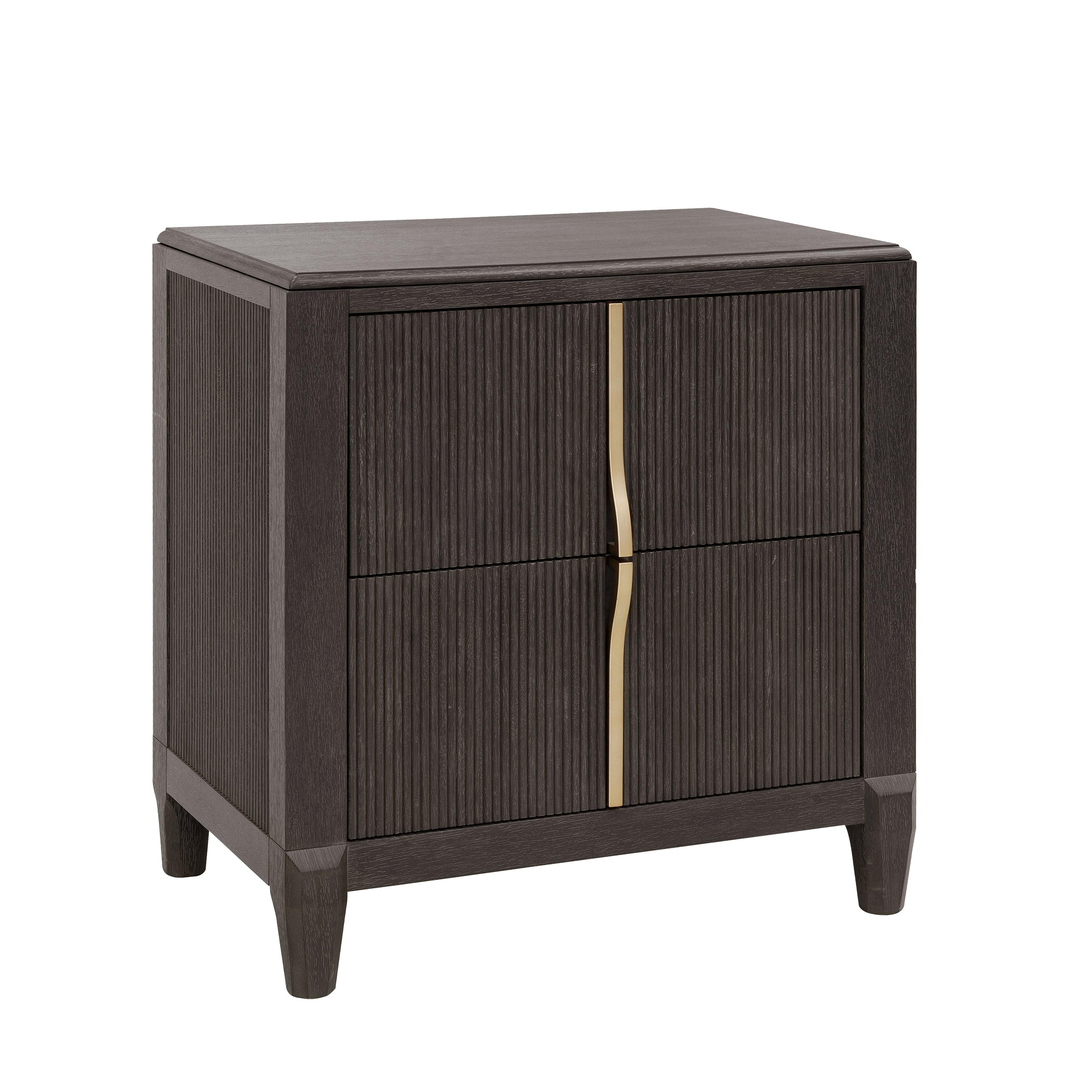 West End Loft 2-Drawer Nightstand with USB-C Outlets - Remutear