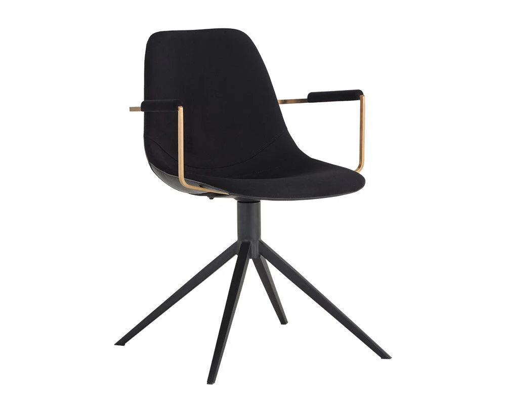 Cassius Swivel Dining Armchair - Remutear