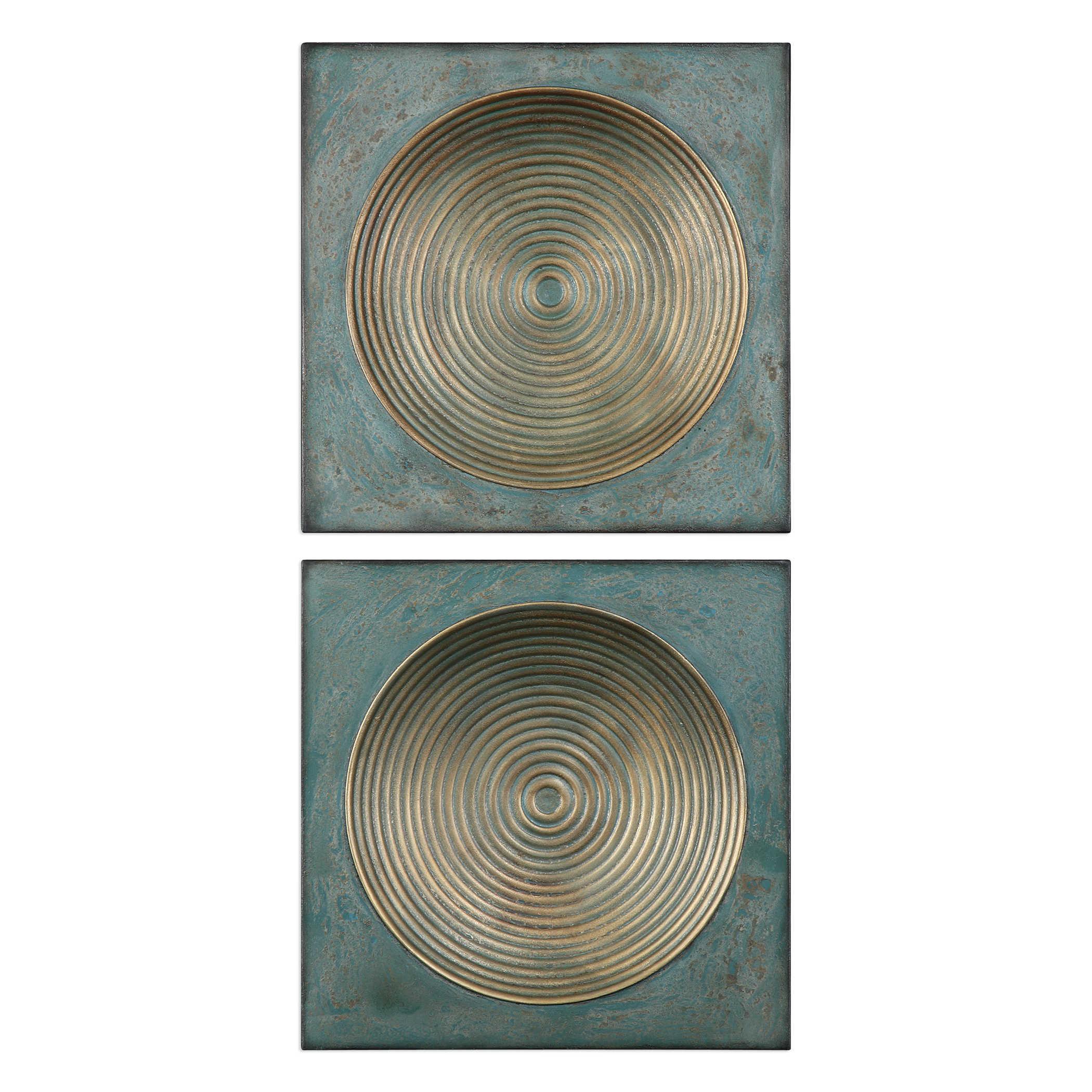 Sybil Antique Gold Squares S/2 - Remutear