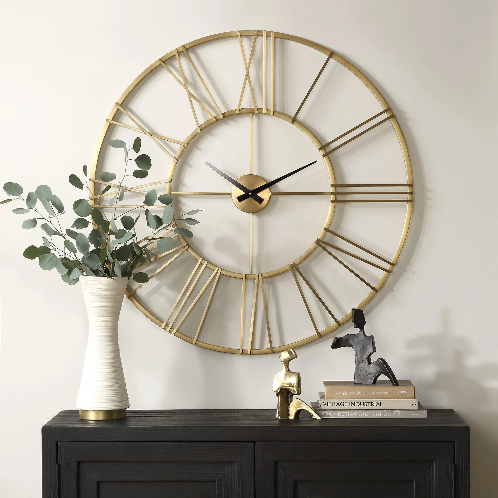 Keyann Brass Wall Clock - Remutear