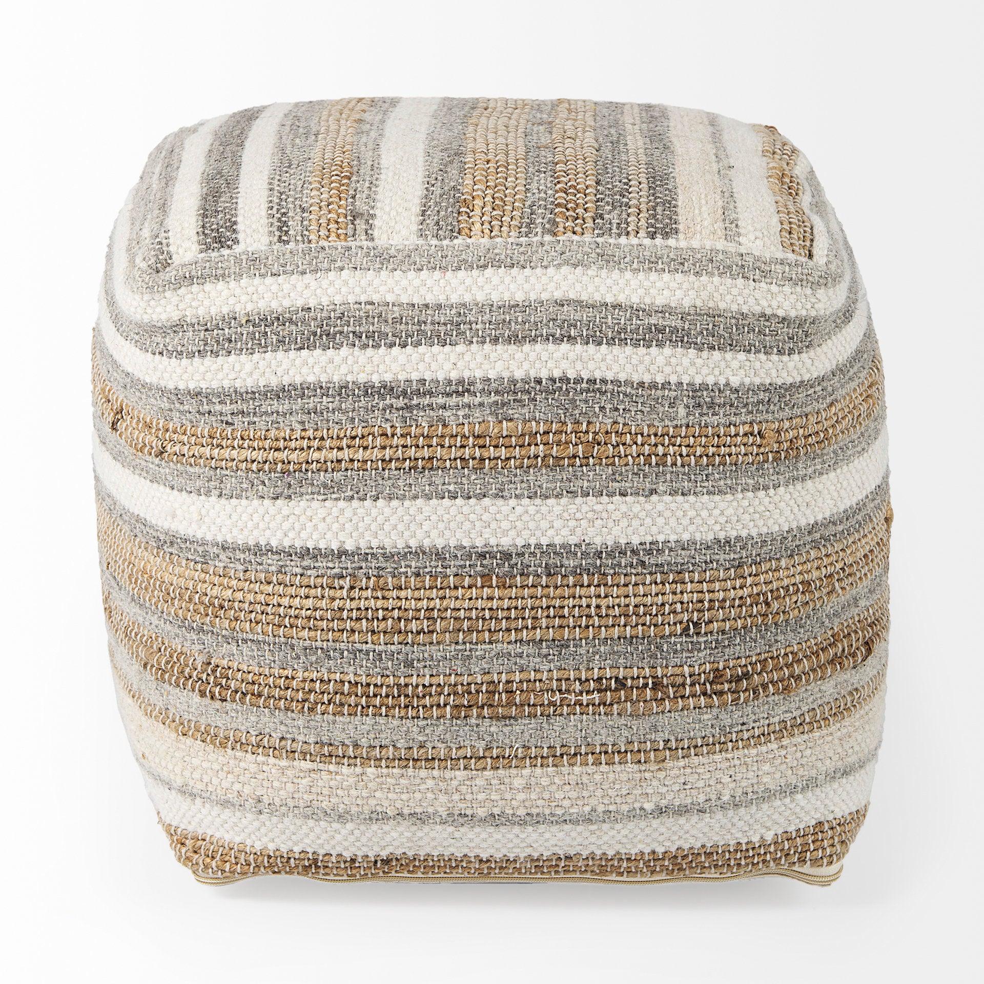 Aahana Hemp and Cotton Pouf - Remutear