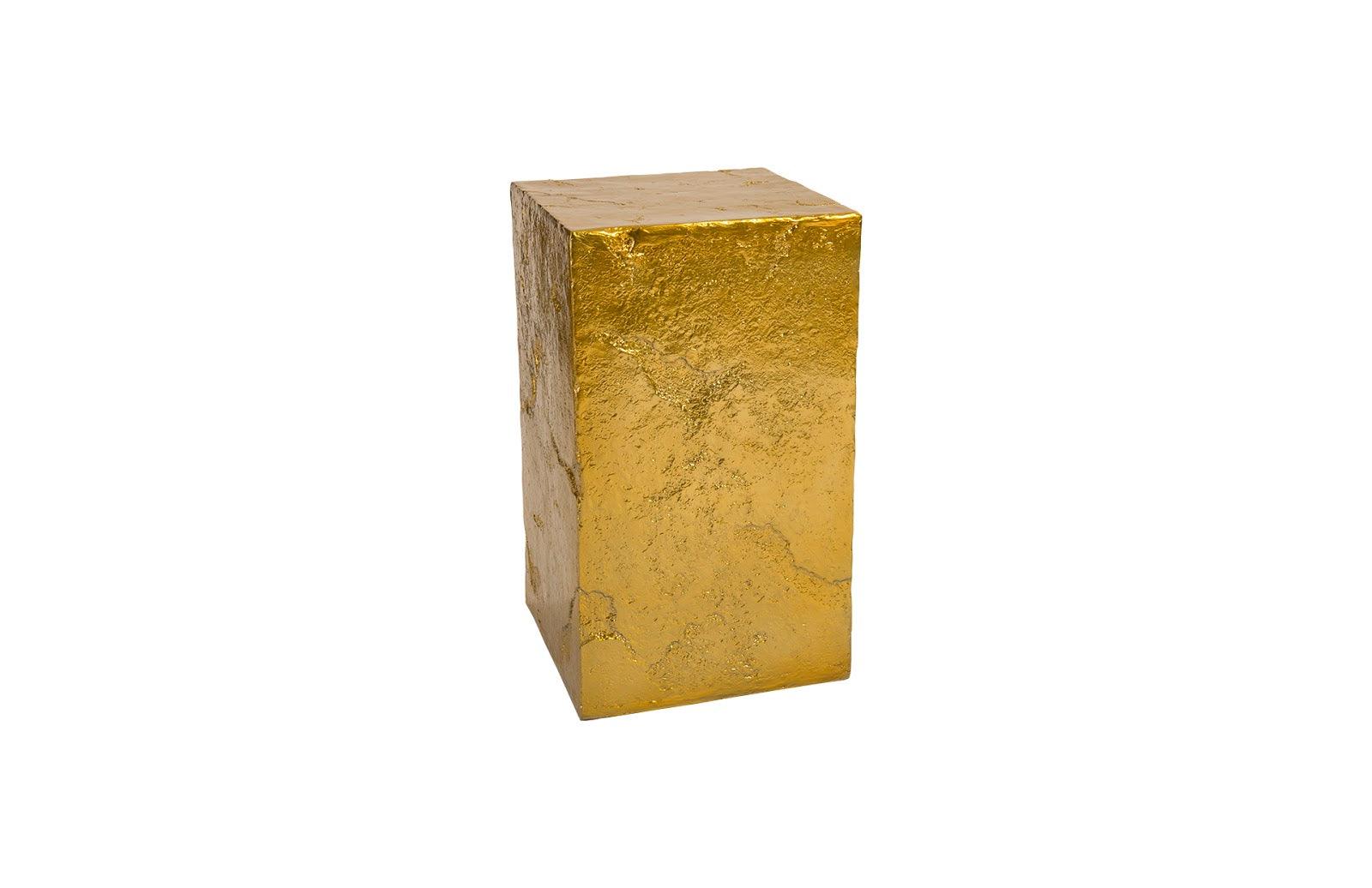 Slate Pedestal, Medium, Liquid Gold - Remutear