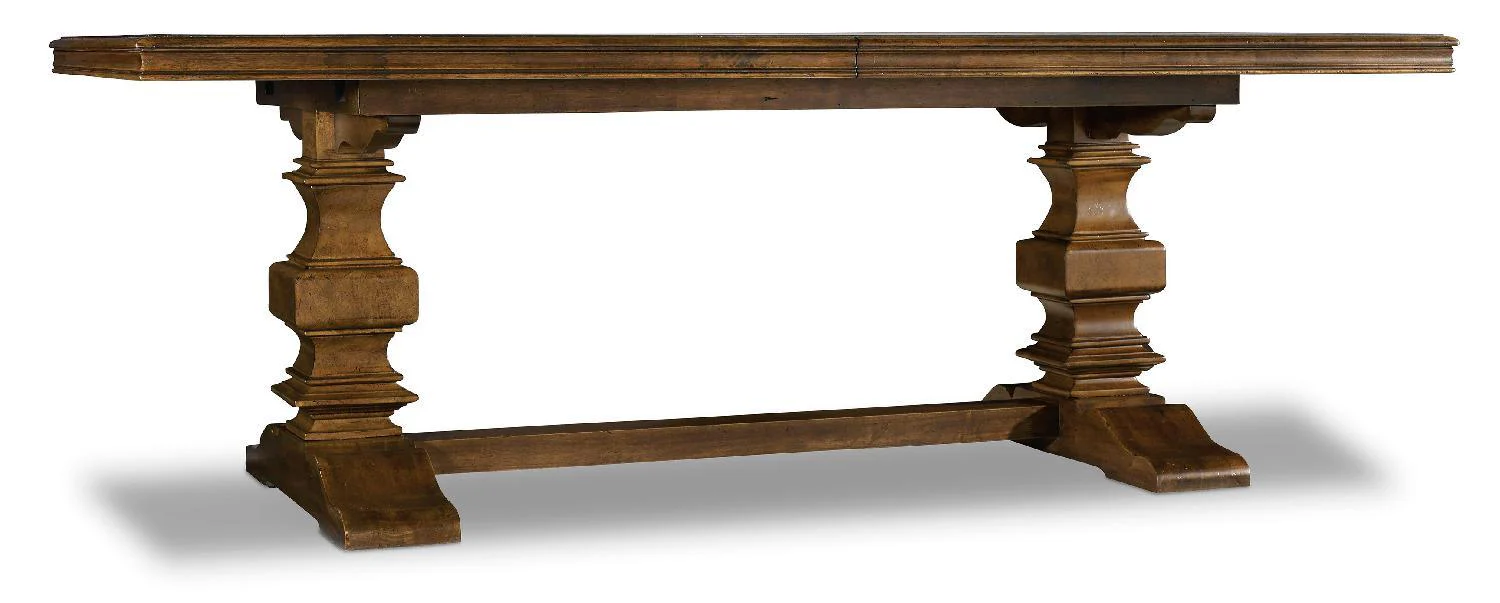 Archivist Trestle Table with2-18in Leaves - Remutear