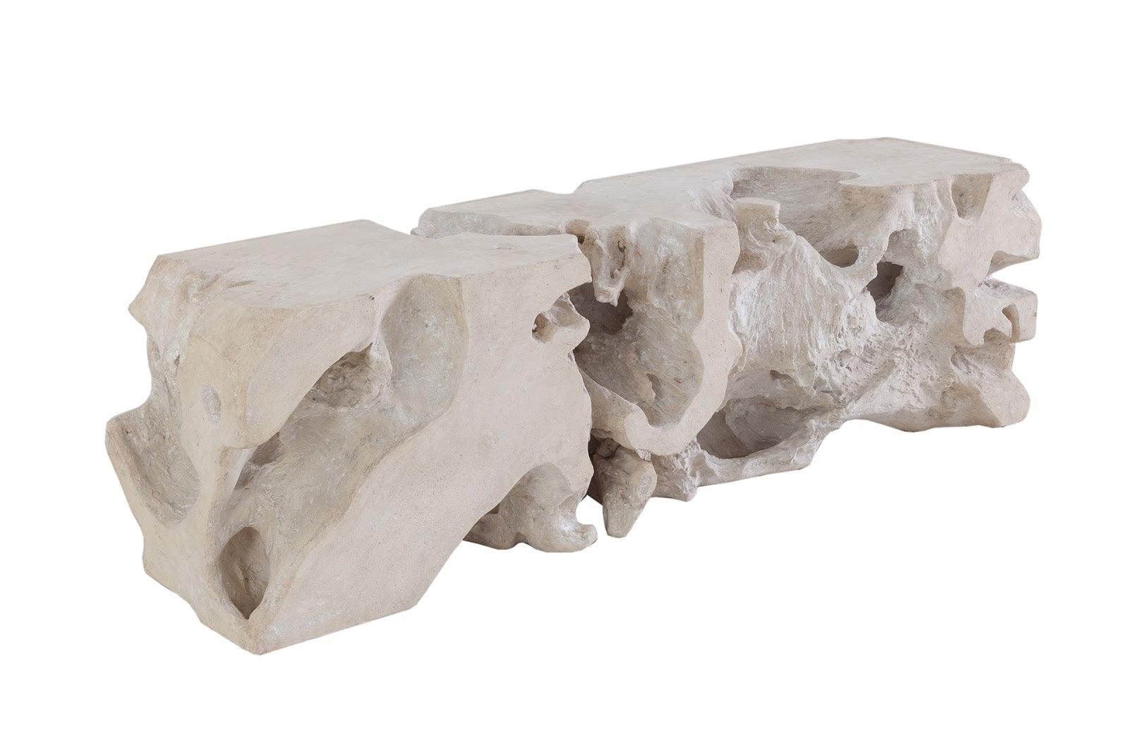 Freeform Bench, Roman Stone - Remutear