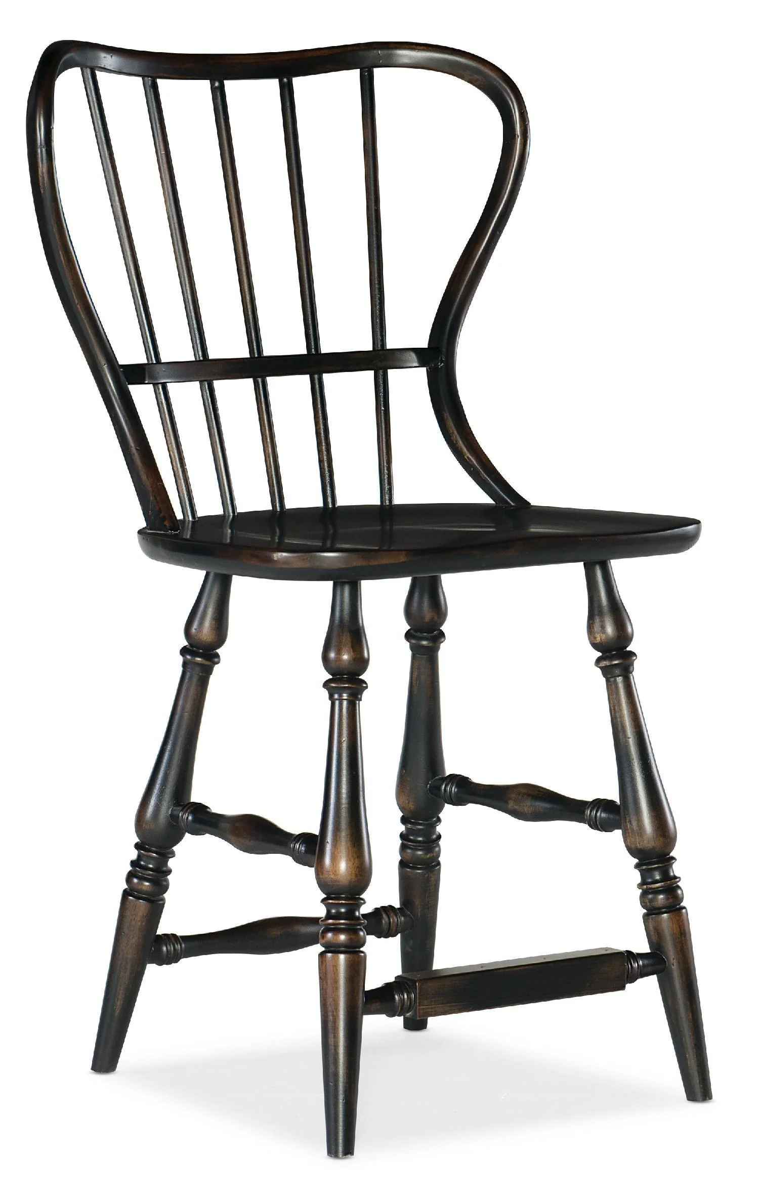 Ciao Bella Spindle Back Counter Stool-Black - Set of 2 - Remutear
