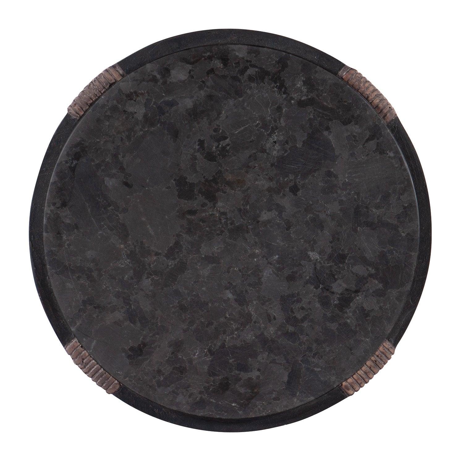 Melange Burbank Round Accent Table - Remutear