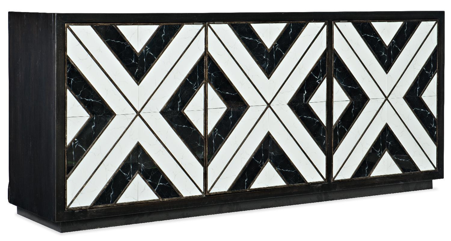 Sanctuary Noir Et Blanc Entertainment Console - Remutear