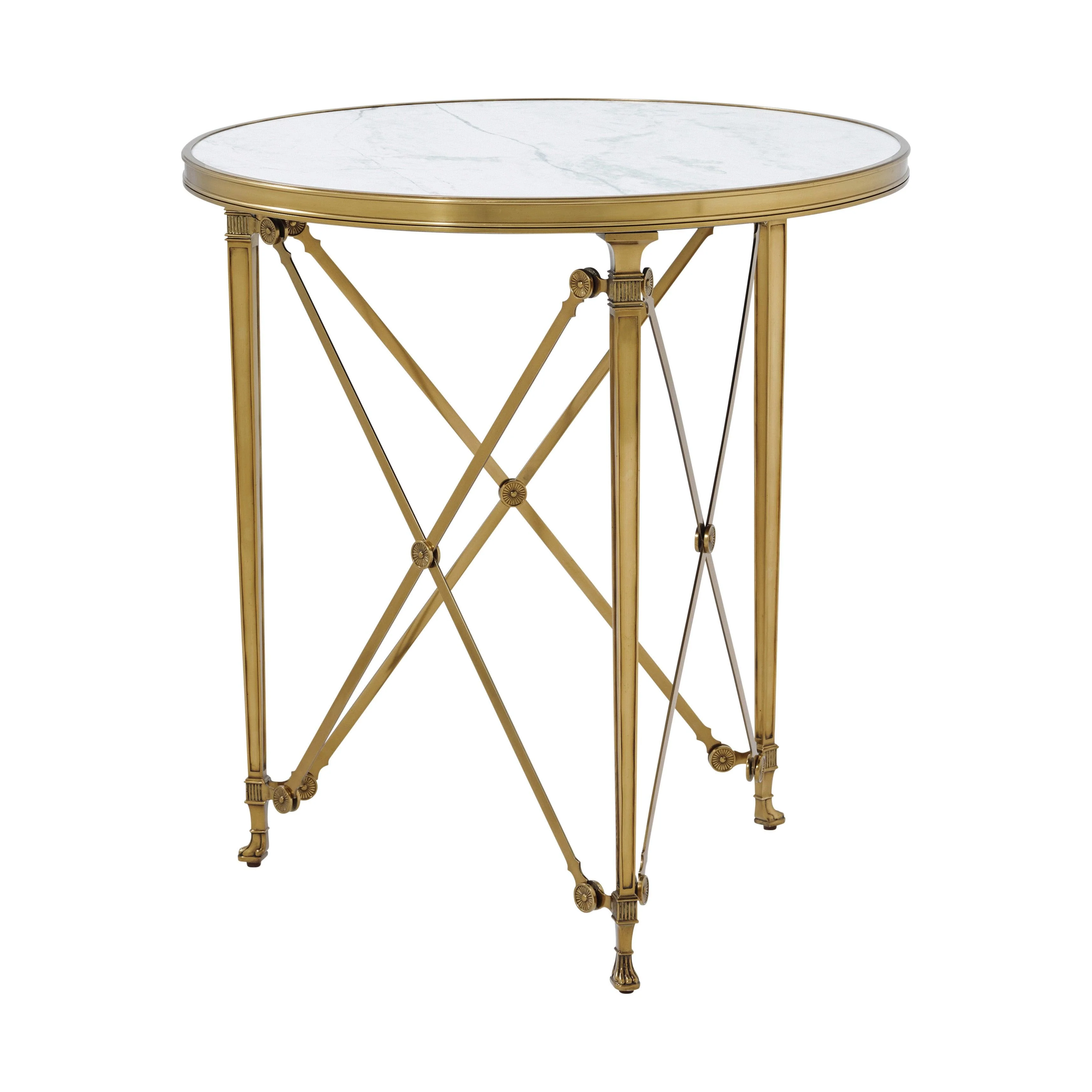 Spencer London Round Brass Center Table - Remutear