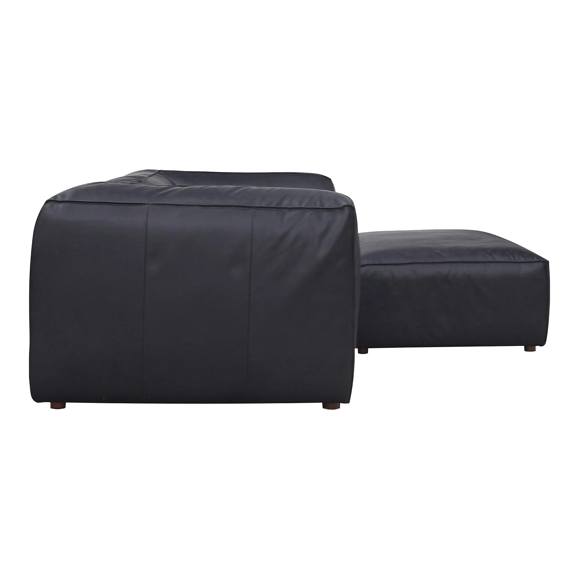 Form Nook Modular Sectional Vantage Black Leather - Remutear