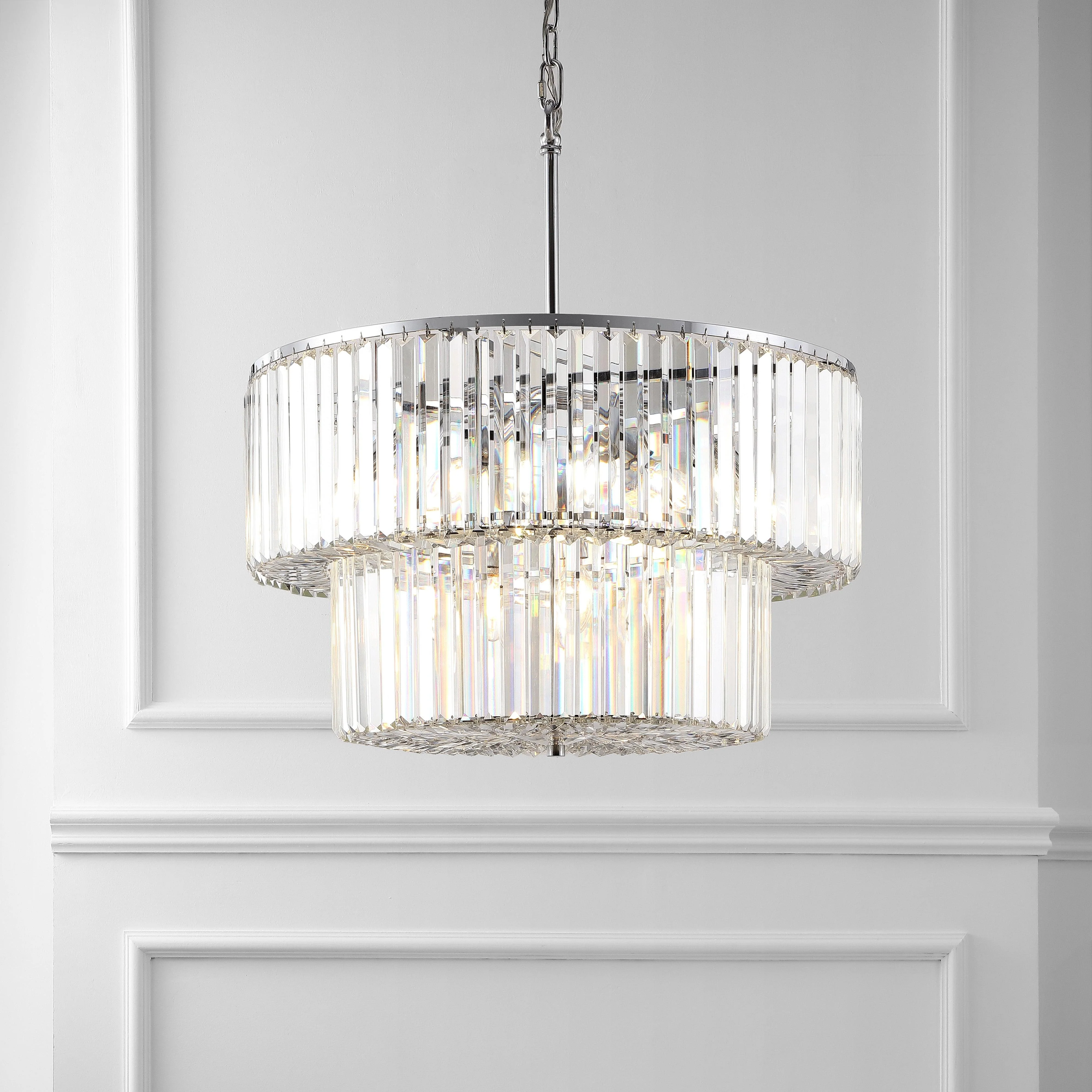 VIVIANN CRYSTAL 2 TIER CHANDELIER - Remutear