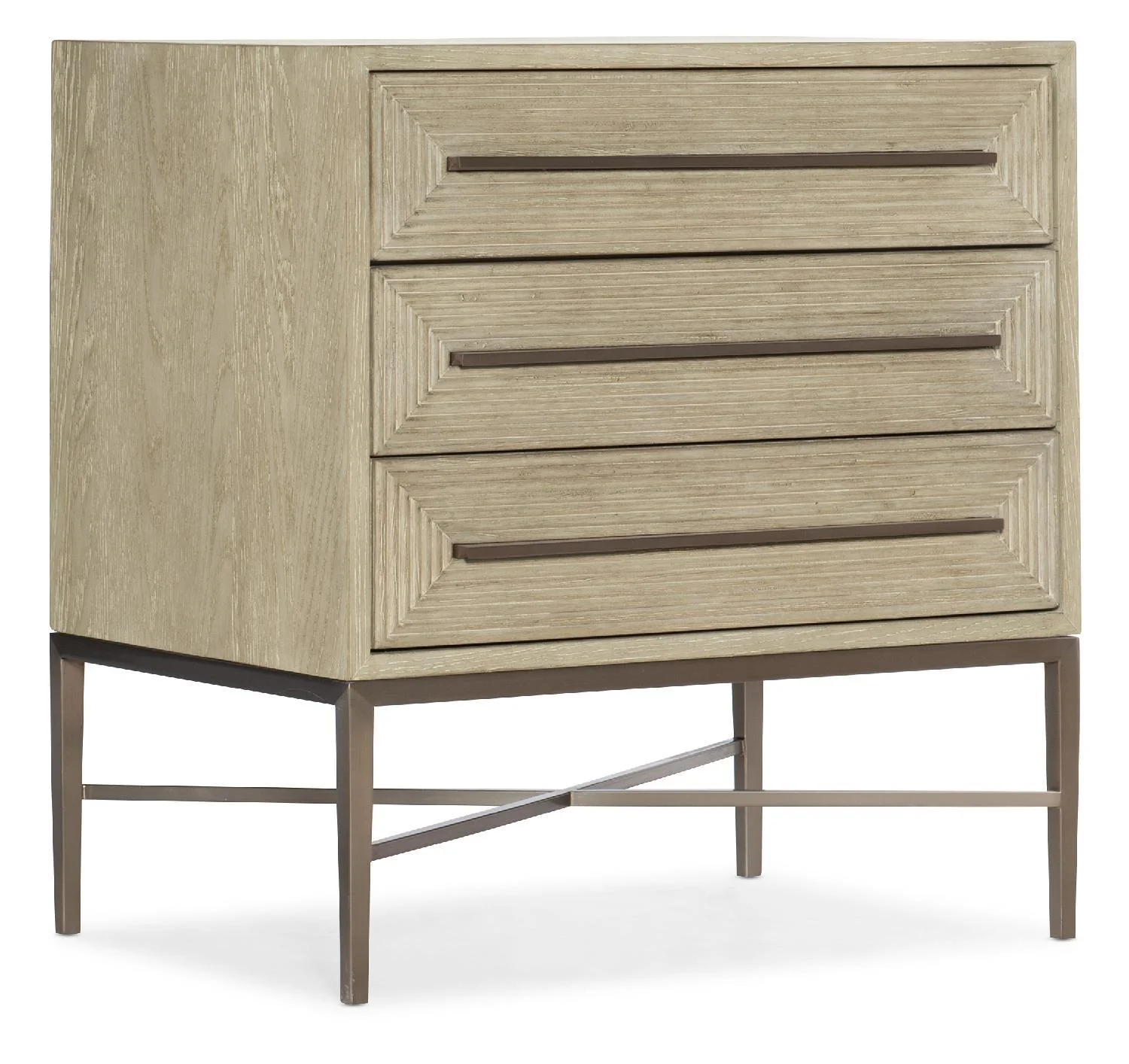 Cascade Three-Drawer Nightstand - Remutear