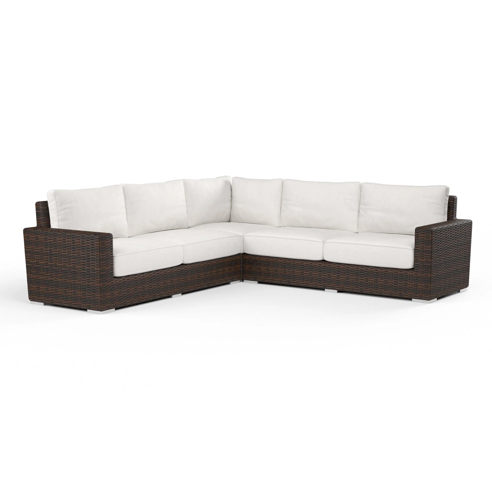 Montecito Sectional in Canvas Flax w/ Self Welt - Remutear