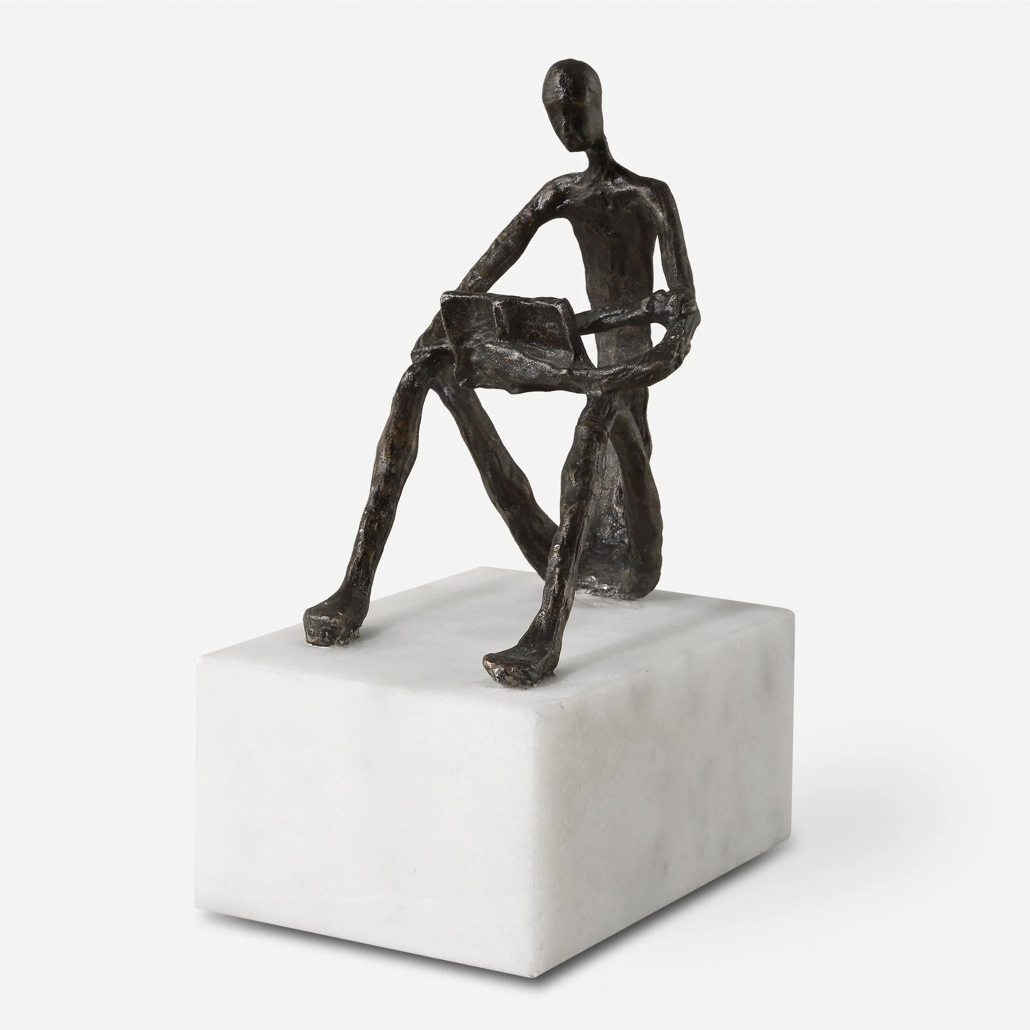 Sit Back, Relax And Read, Iron Sculpture - Remutear
