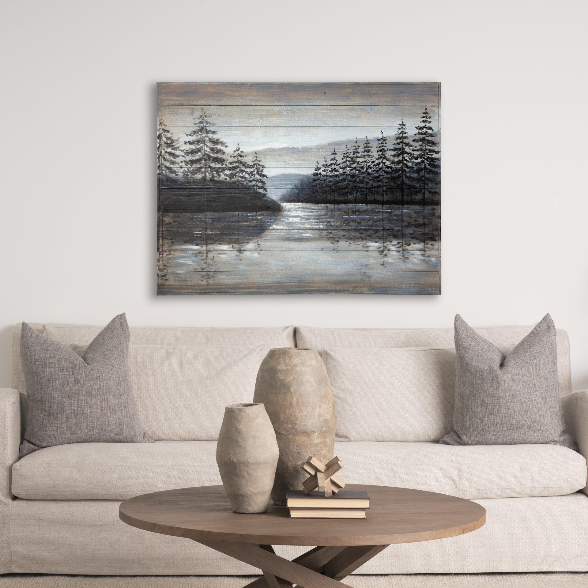 Sunset Narrows Wood Oil Painting - Remutear