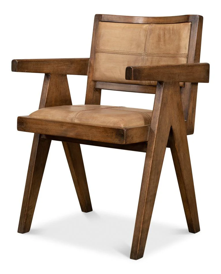 Angus Chair - Brown W/Brown Leather - Remutear
