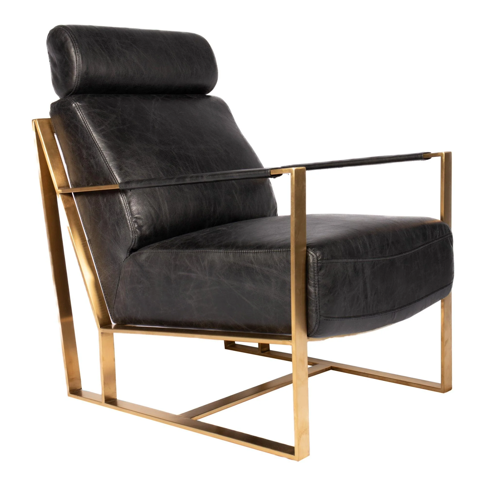Paradiso Chair Onyx Black Leather - Remutear