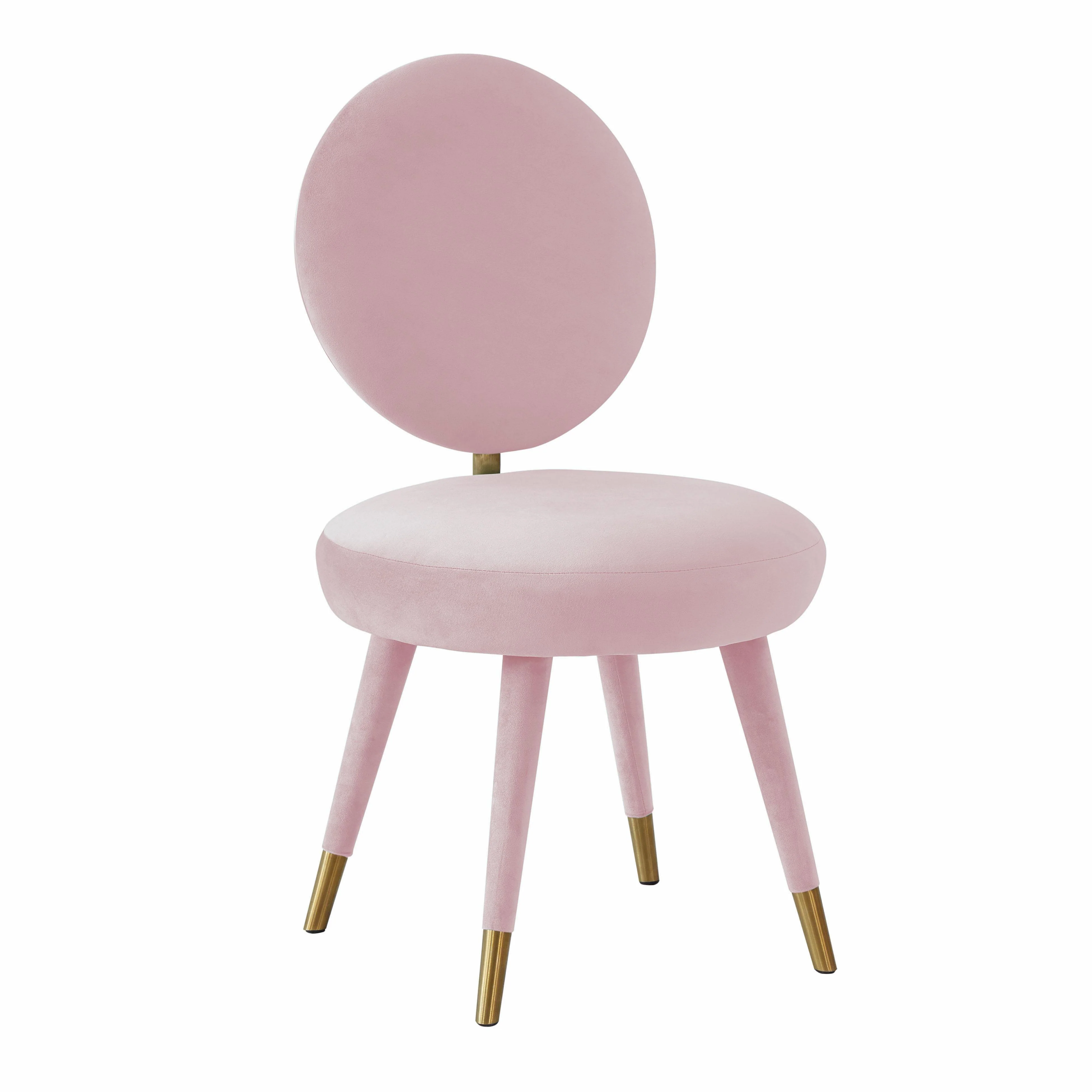 Kylie Bubblegum Velvet Dining Chair - Remutear
