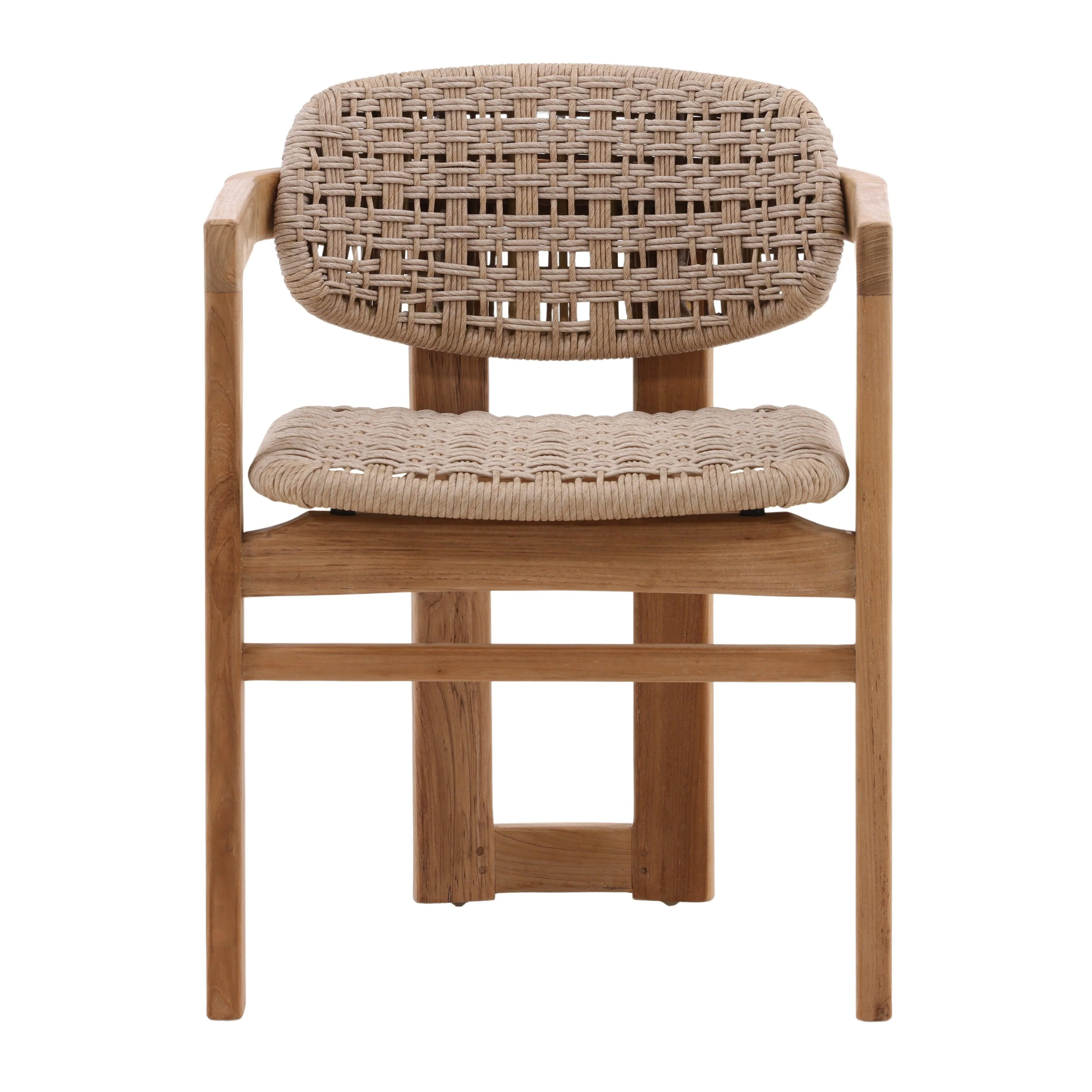 Jovianne Outdoor Dining Chair Beige - Remutear
