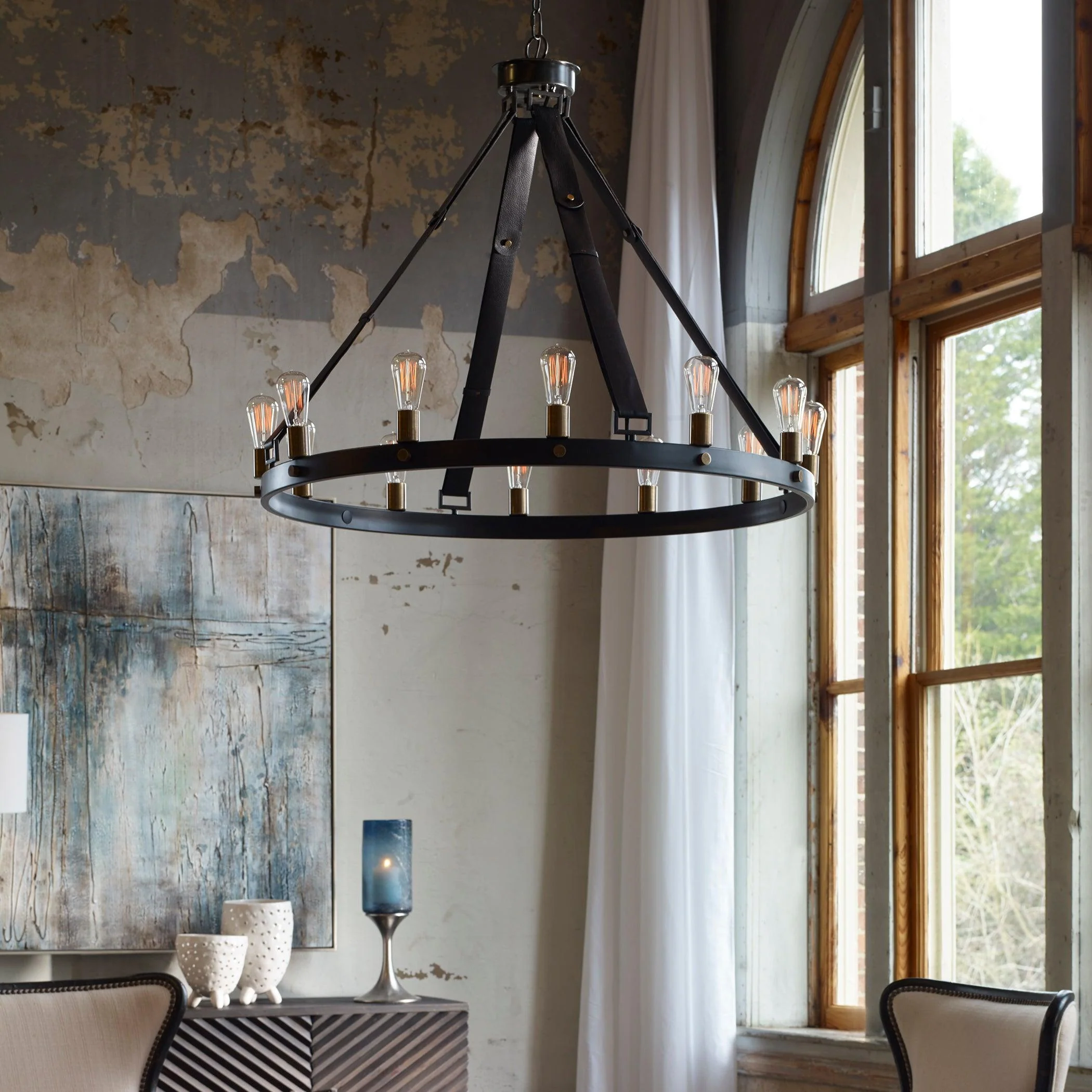 MARLOW 12 LIGHT CIRCLE CHANDELIER - Remutear