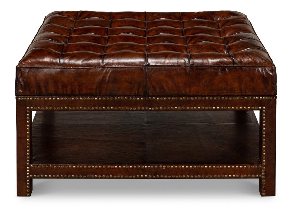 Vintage Tufted Ottoman - Remutear
