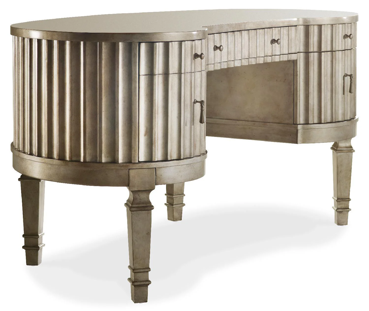 Melange Fluted Kidney Desk - Remutear