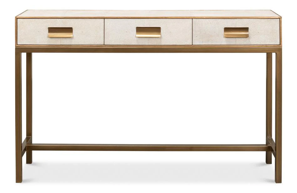 Gideon Shagreen Console - Osprey White - Remutear