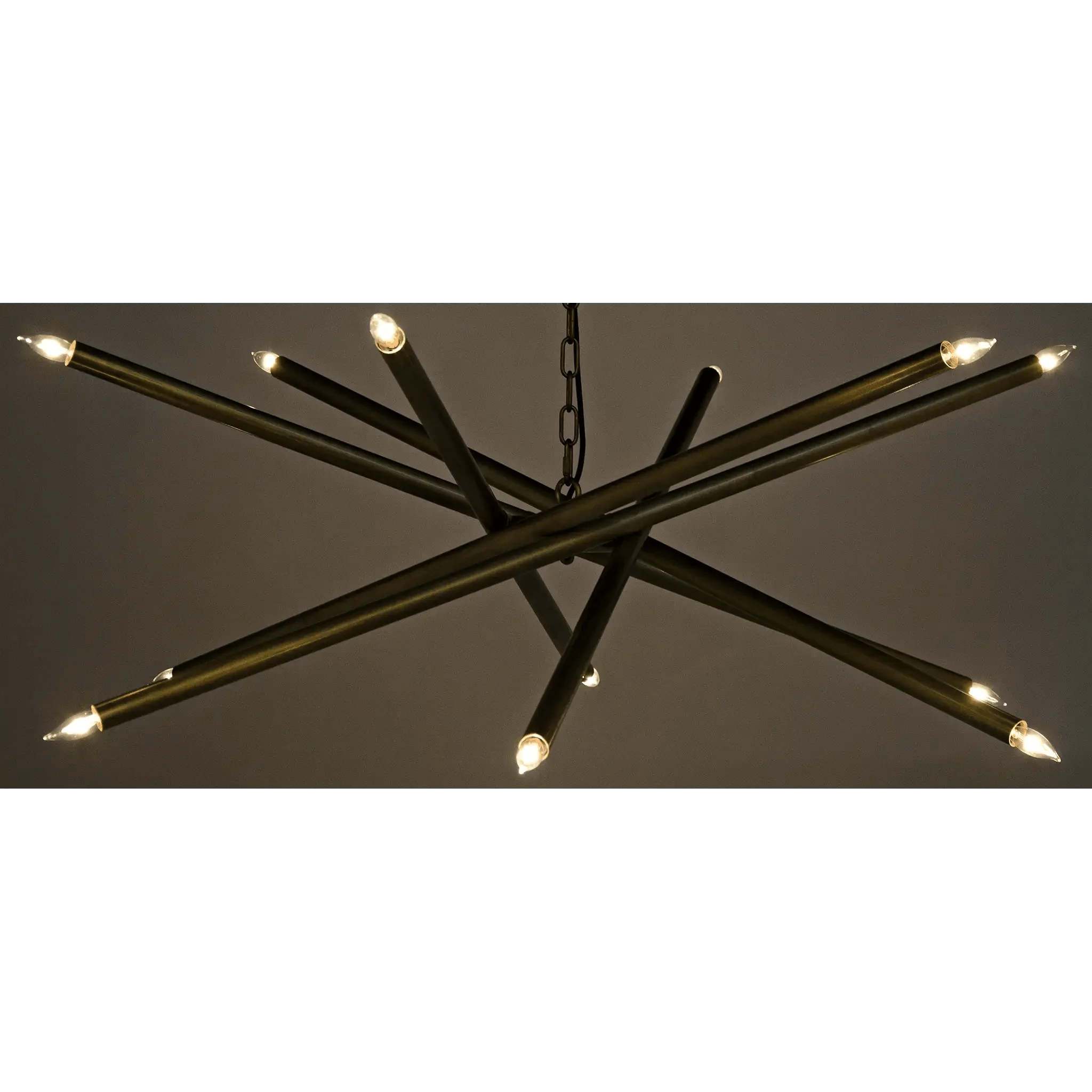 Ikram Chandelier, Metal with Brass Finish - Remutear