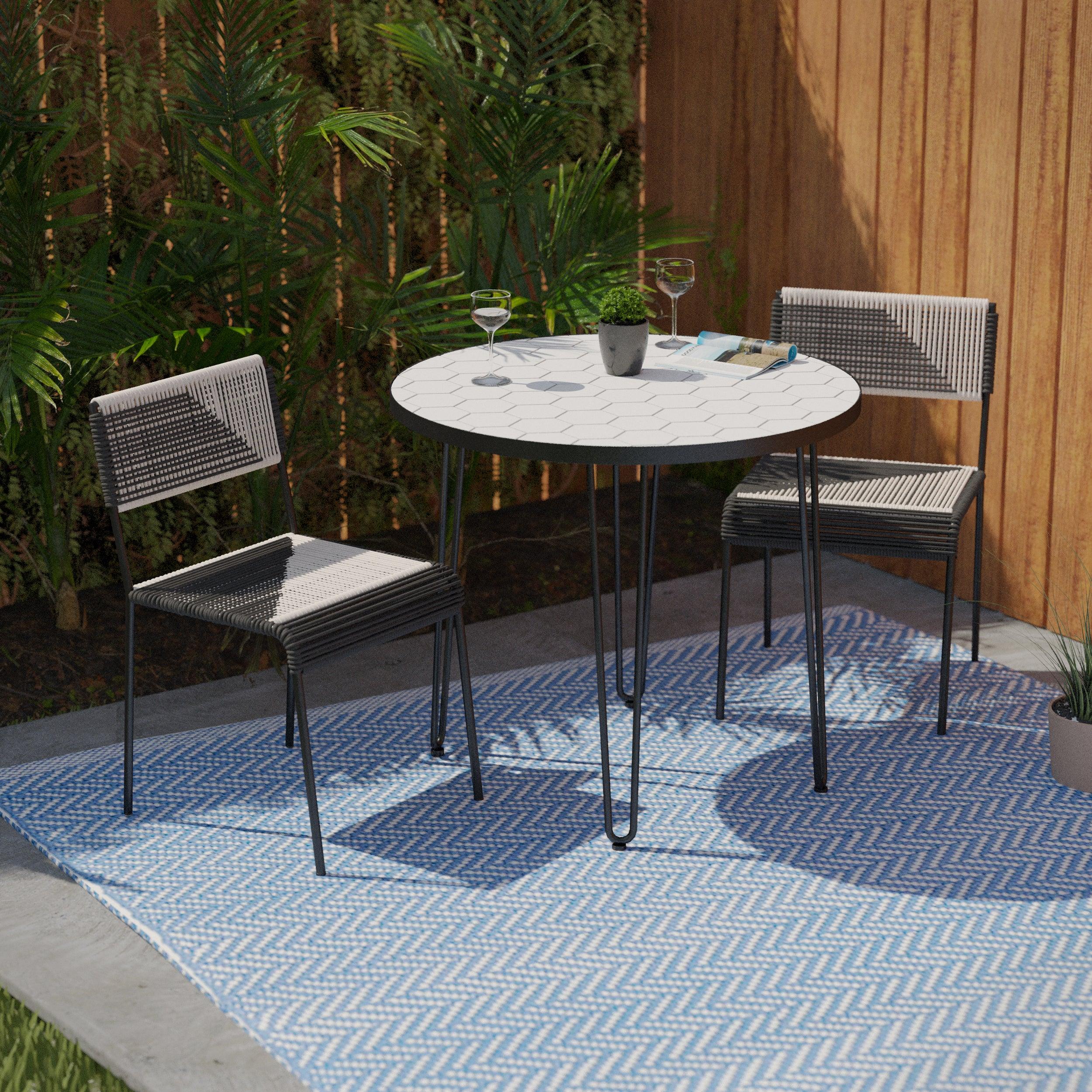 Watkindale Outdoor Dining Set – 3pc - Remutear