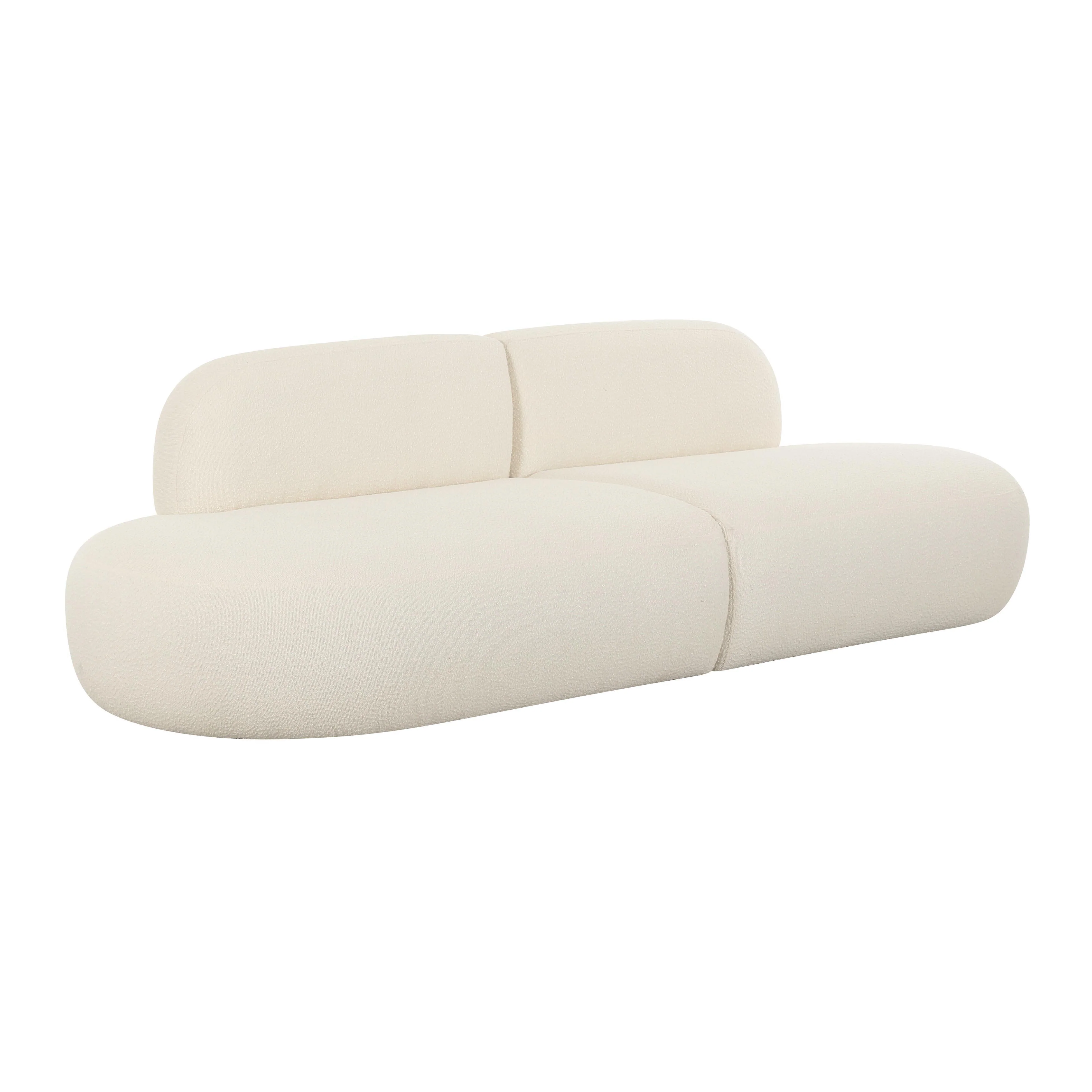 Broohah Cream Boucle Sofa - Remutear