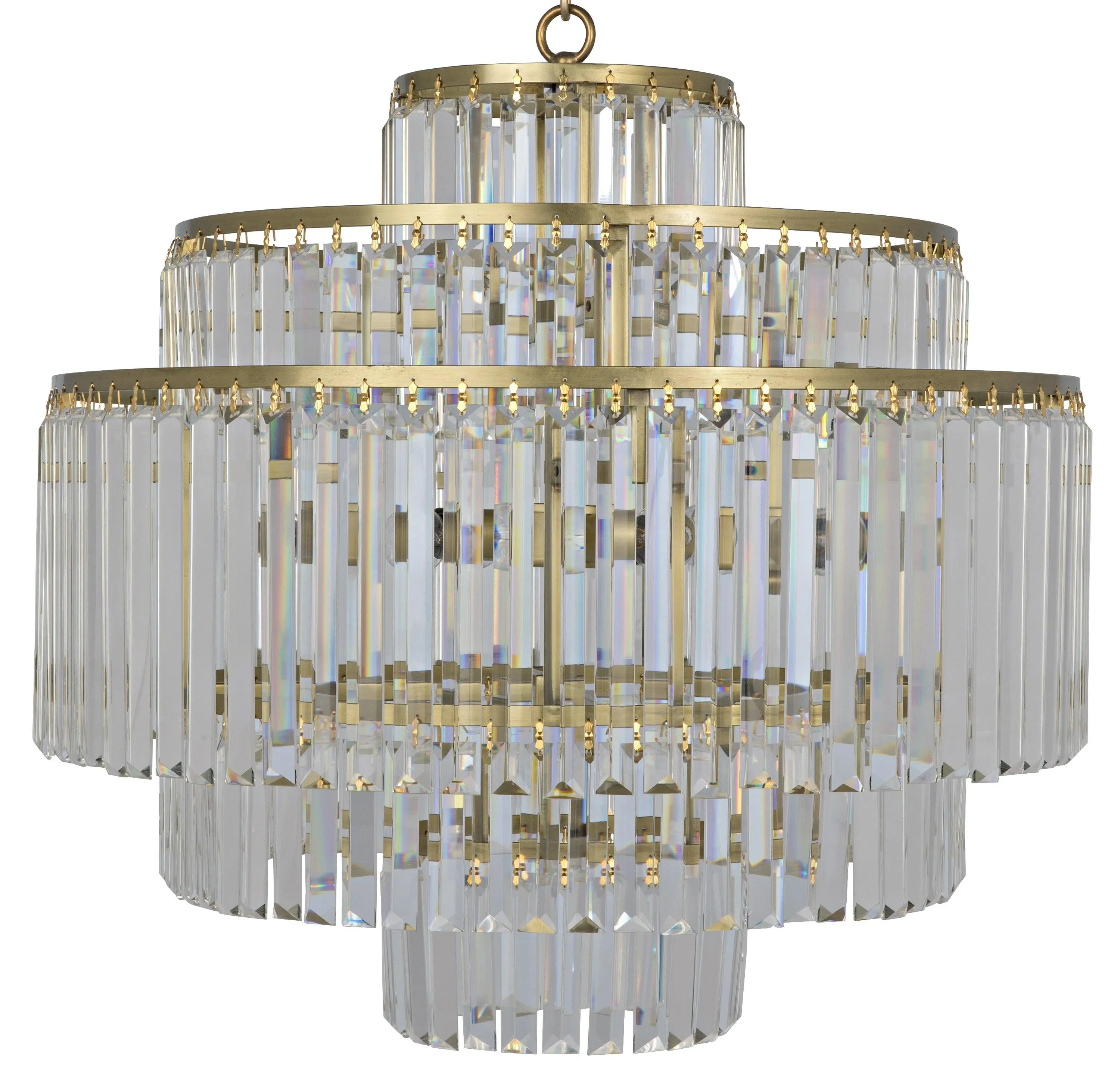 Quintus Chandelier, Metal with Brass Finish - Remutear