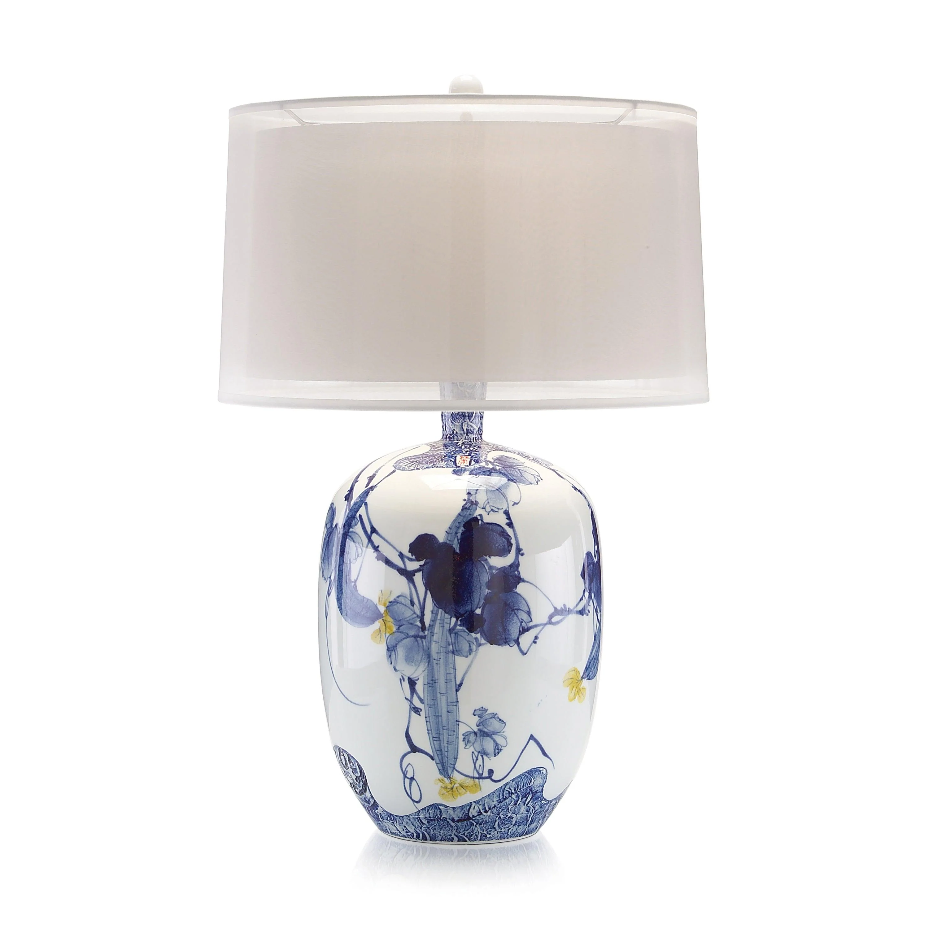 Blue Asian Gardens Table Lamp - Remutear